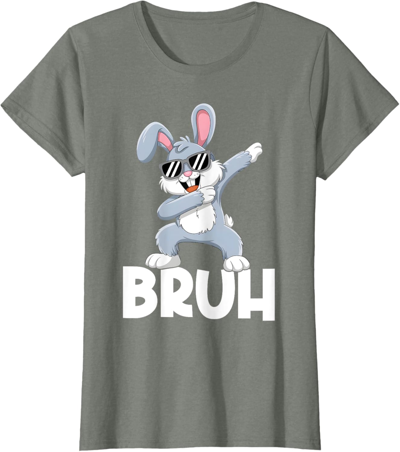 Bunny Rabbit Bruh Meme Easter Happy Easter Day Men Boys Kids T-Shirt