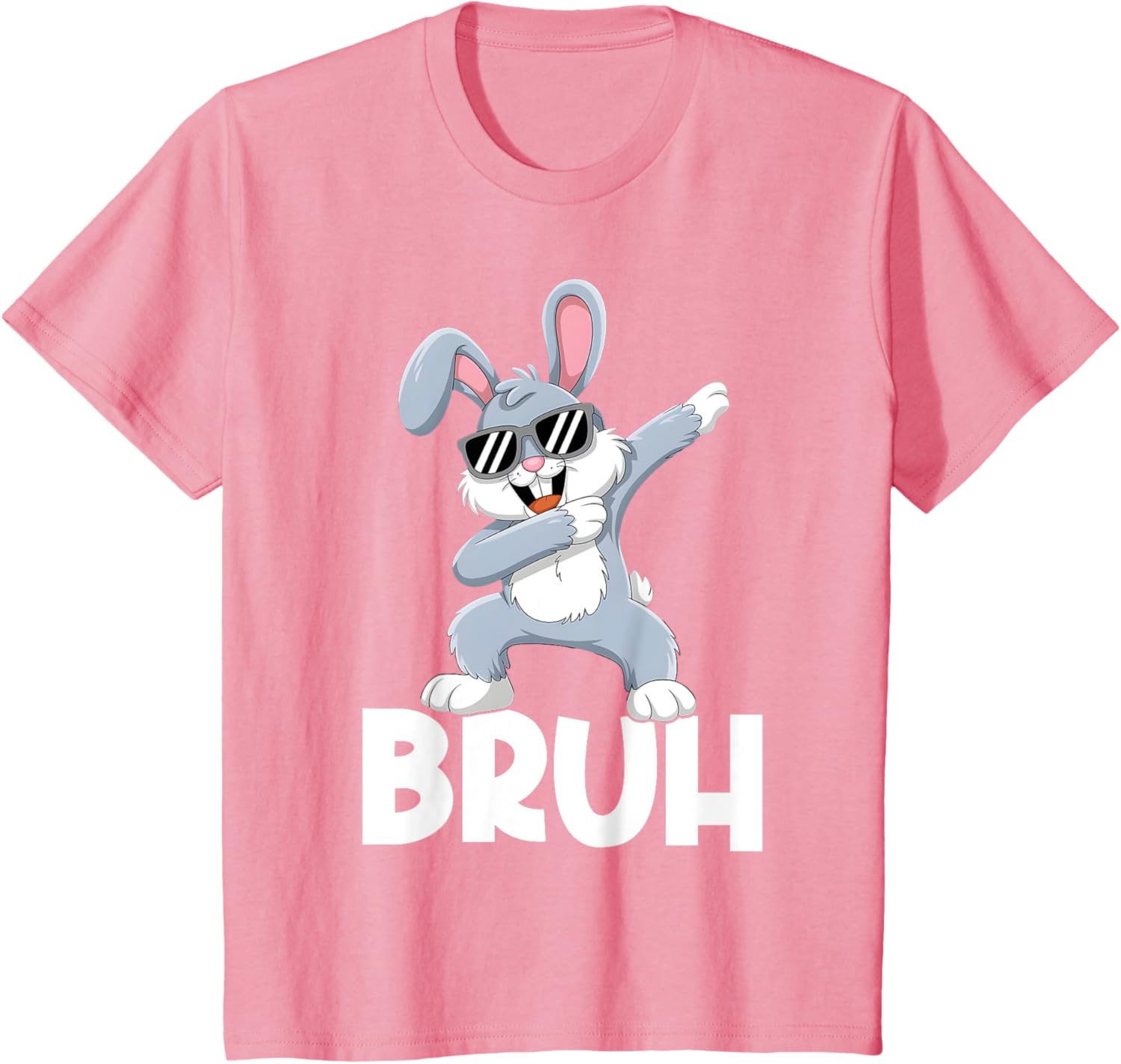 Bunny Rabbit Bruh Meme Easter Happy Easter Day Men Boys Kids T-Shirt