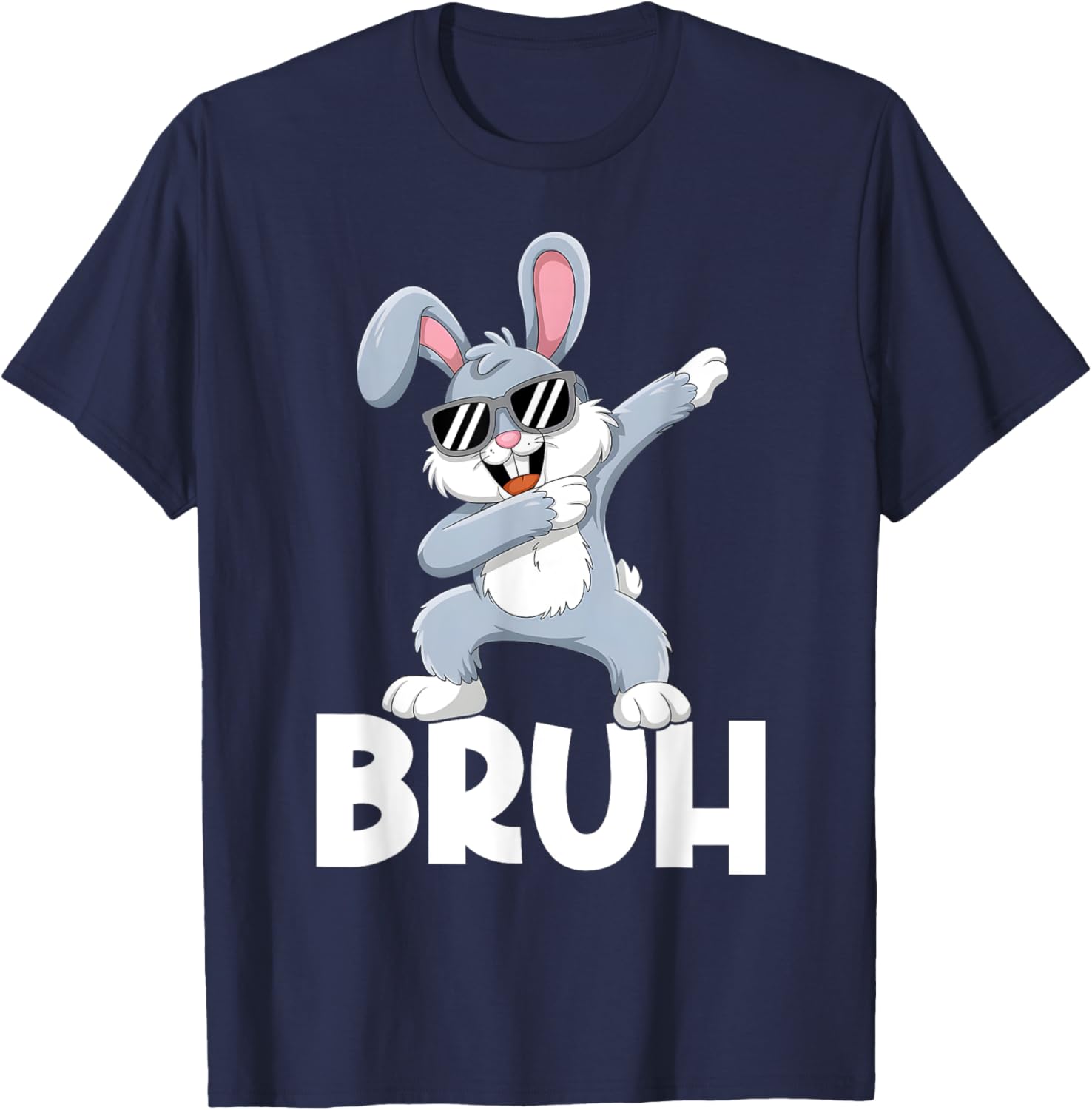 Bunny Rabbit Bruh Meme Easter Happy Easter Day Men Boys Kids T-Shirt