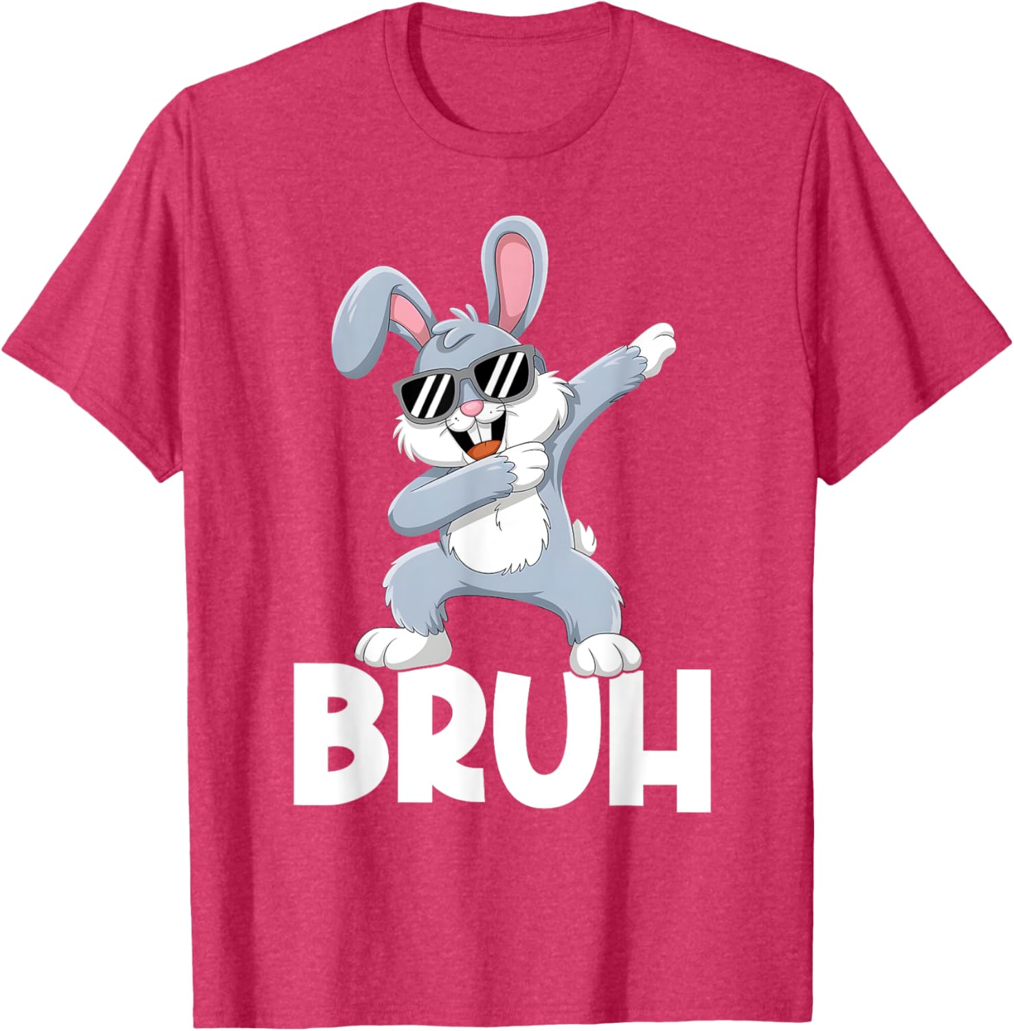 Bunny Rabbit Bruh Meme Easter Happy Easter Day Men Boys Kids T-Shirt