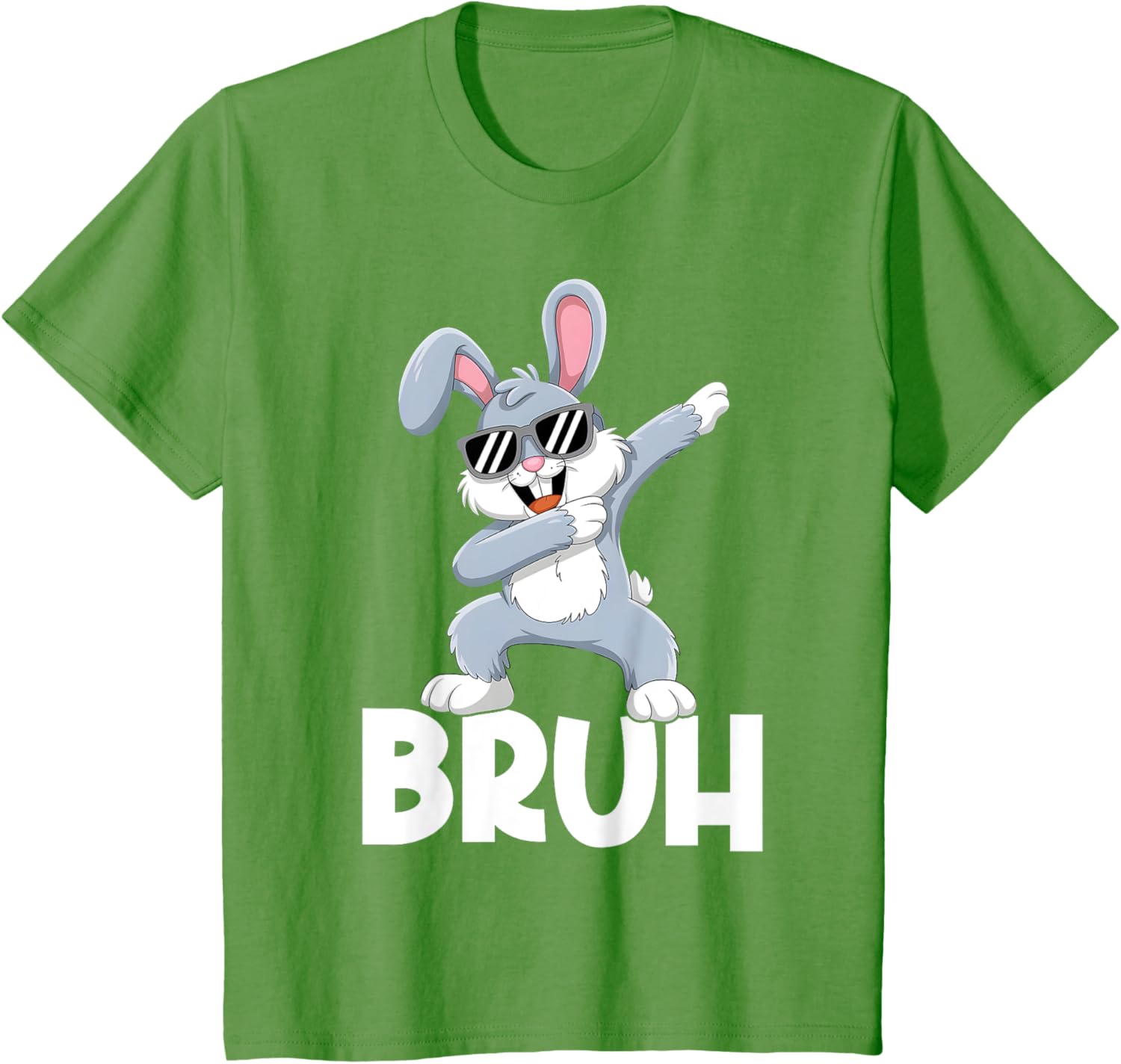 Bunny Rabbit Bruh Meme Easter Happy Easter Day Men Boys Kids T-Shirt