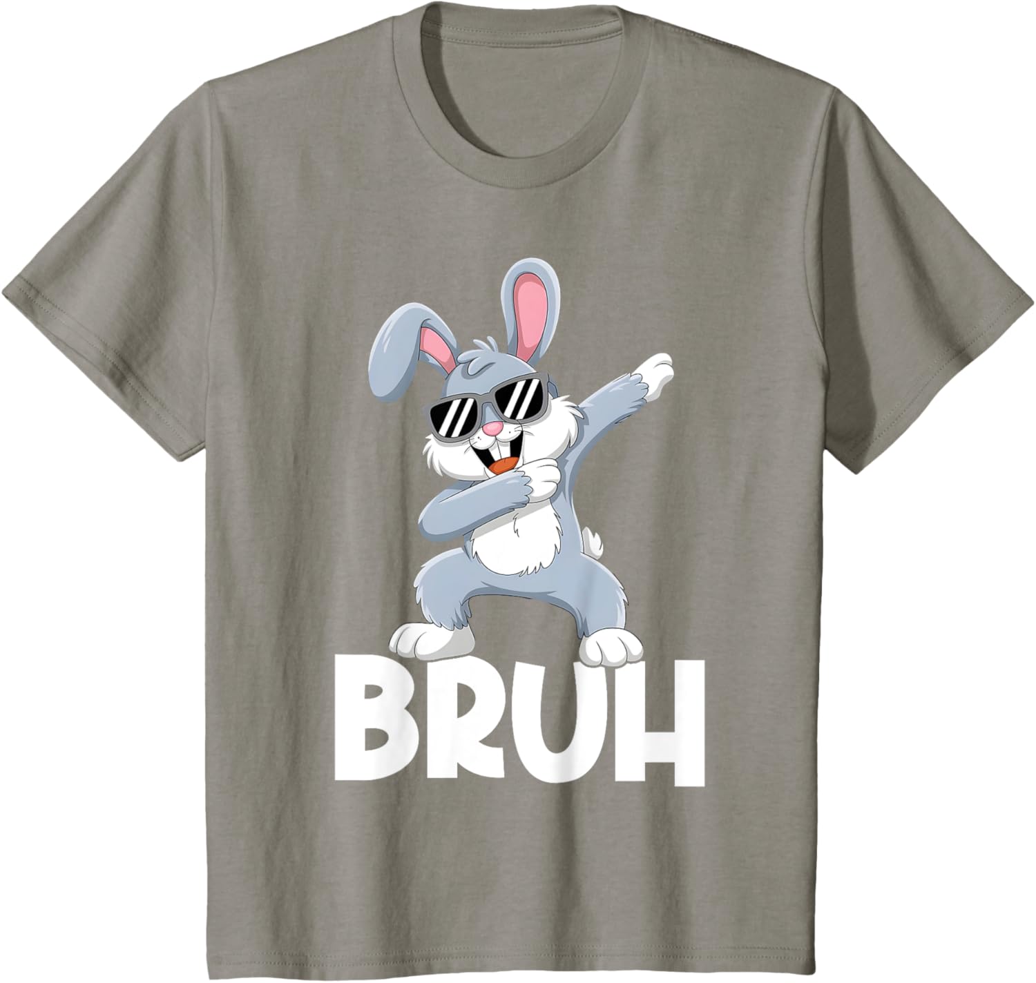 Bunny Rabbit Bruh Meme Easter Happy Easter Day Men Boys Kids T-Shirt