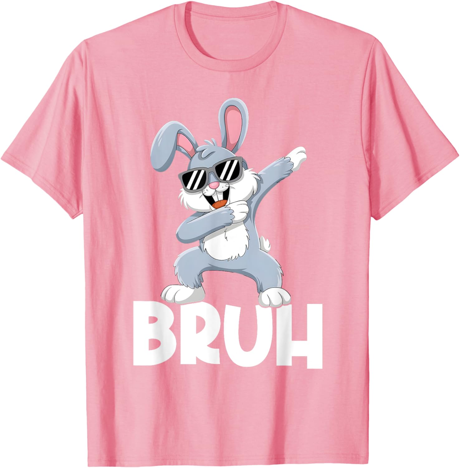 Bunny Rabbit Bruh Meme Easter Happy Easter Day Men Boys Kids T-Shirt