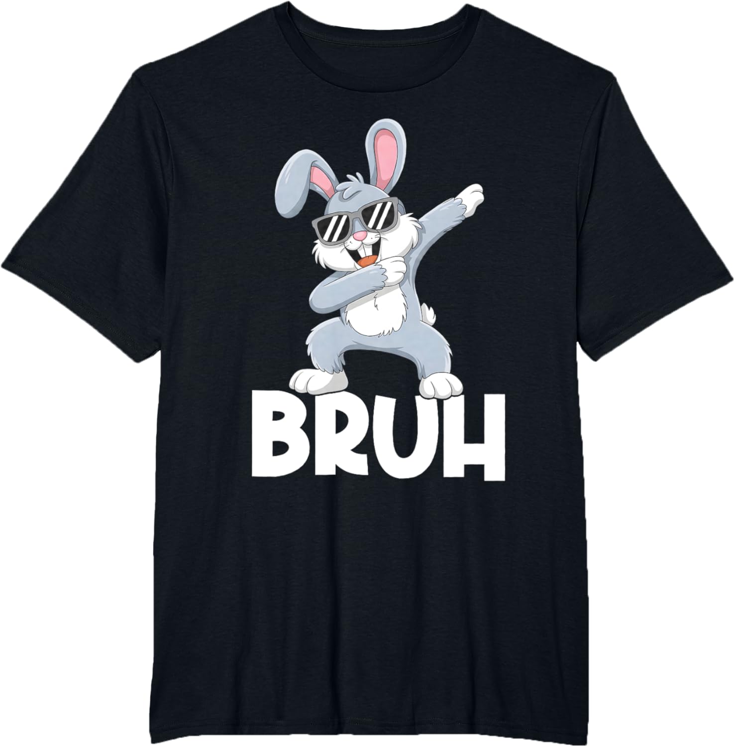 Bunny Rabbit Bruh Meme Easter Happy Easter Day Men Boys Kids T-Shirt