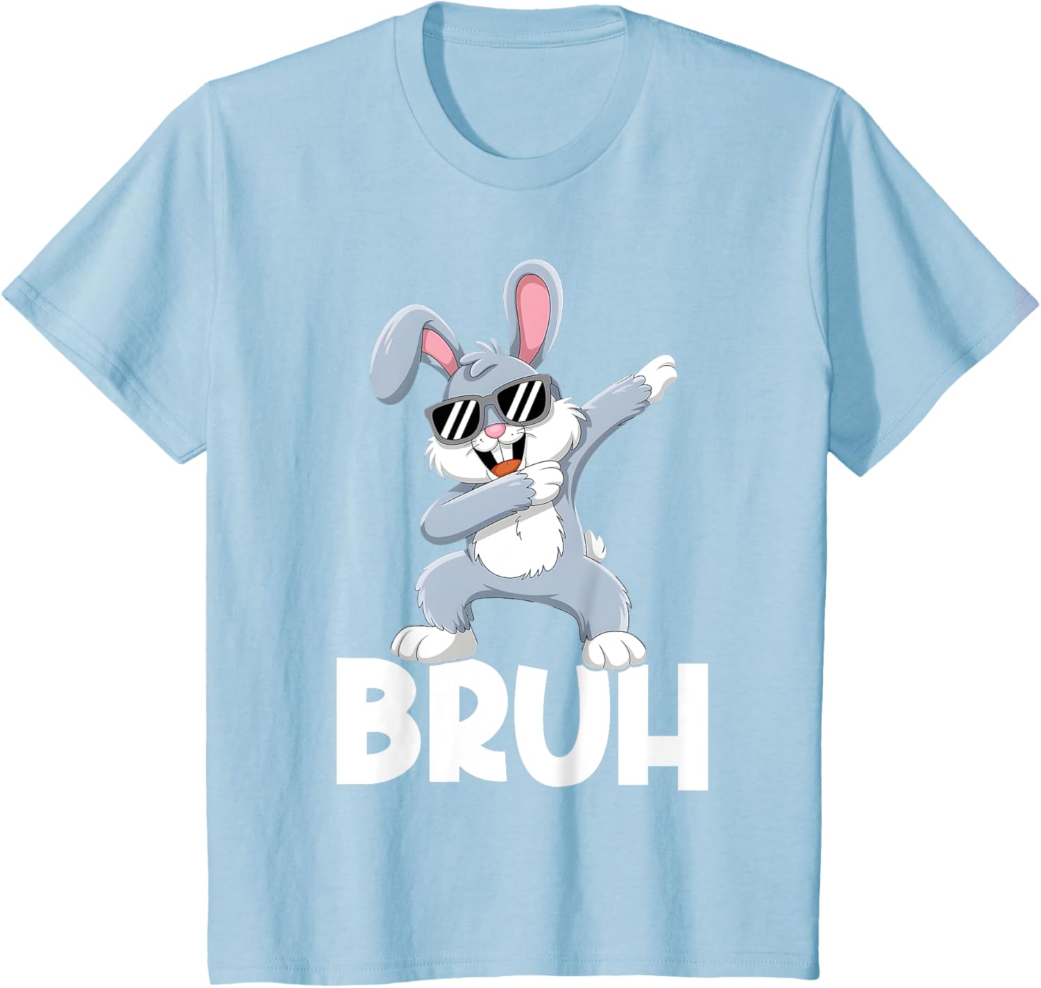 Bunny Rabbit Bruh Meme Easter Happy Easter Day Men Boys Kids T-Shirt