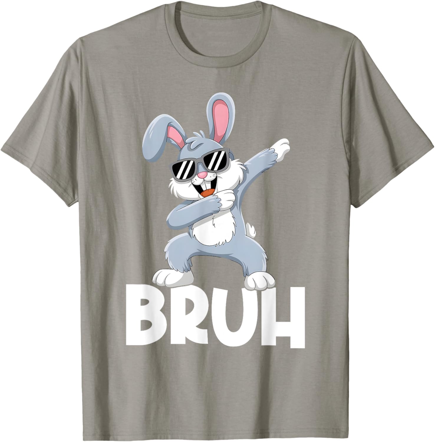 Bunny Rabbit Bruh Meme Easter Happy Easter Day Men Boys Kids T-Shirt