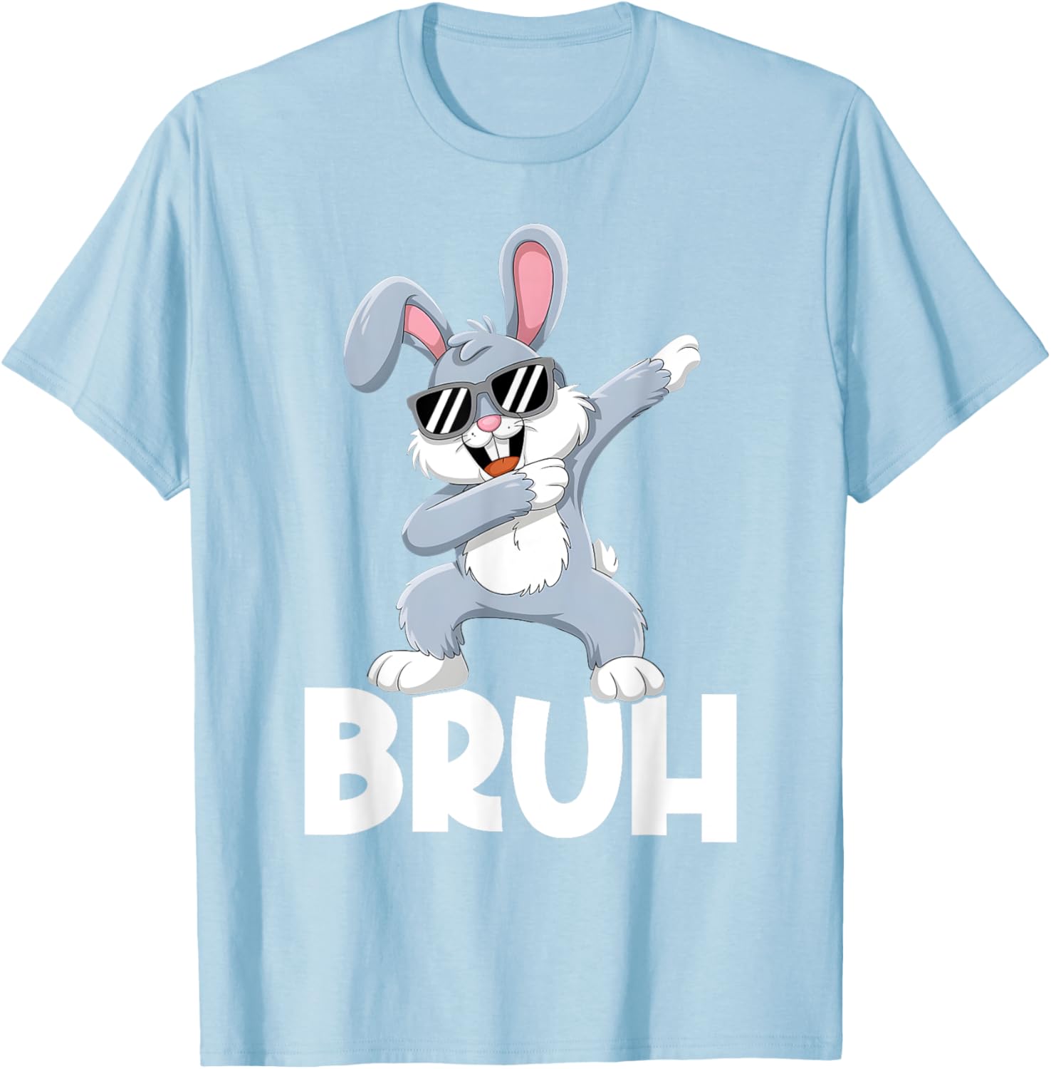 Bunny Rabbit Bruh Meme Easter Happy Easter Day Men Boys Kids T-Shirt