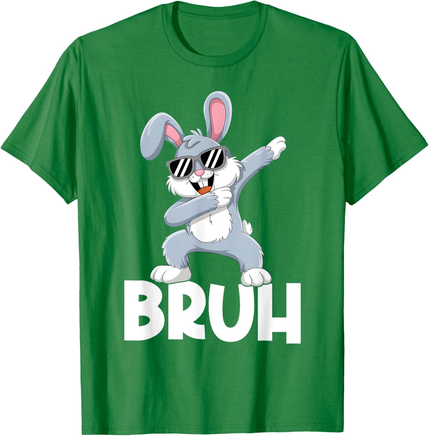 Bunny Rabbit Bruh Meme Easter Happy Easter Day Men Boys Kids T-Shirt