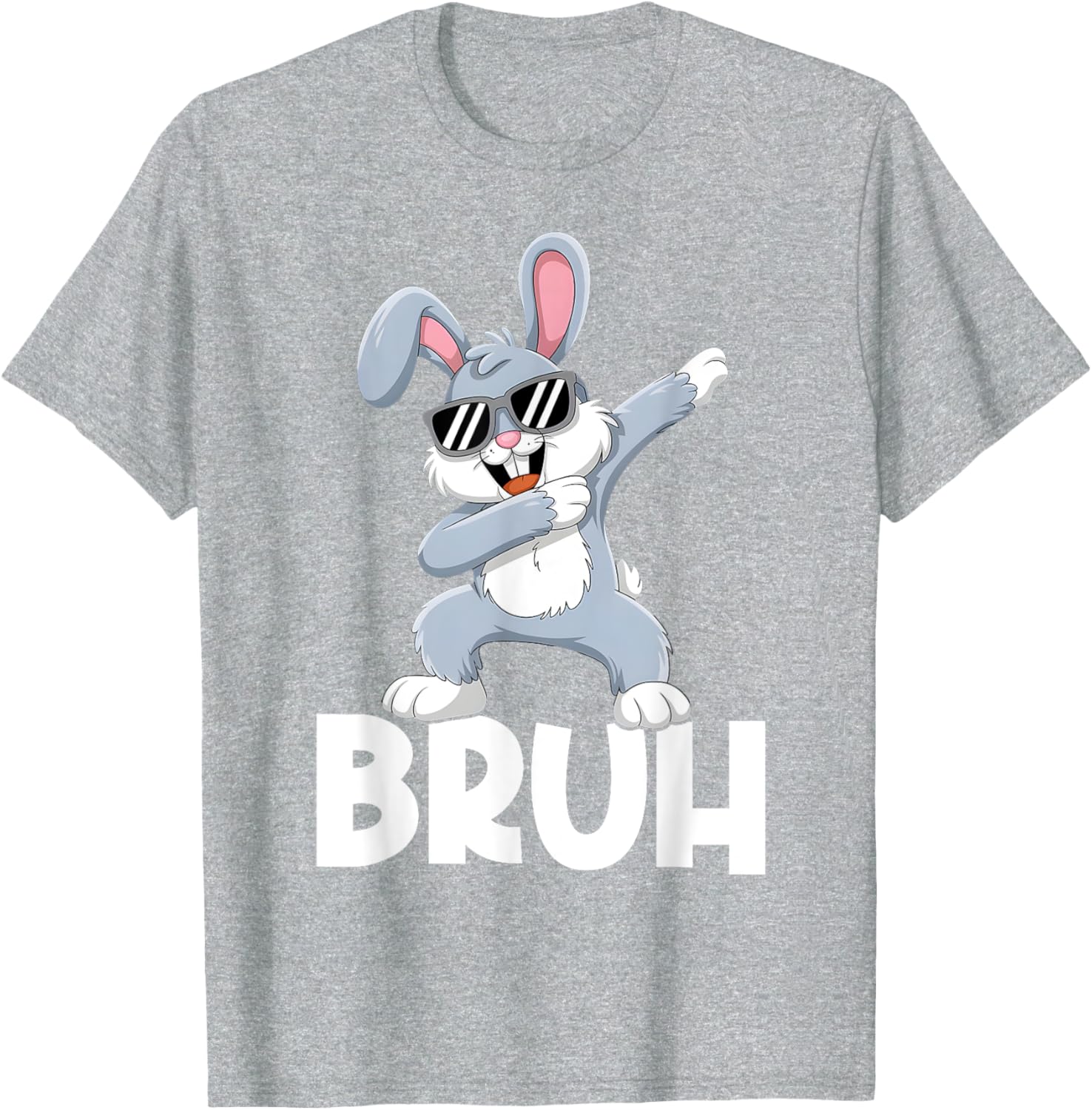 Bunny Rabbit Bruh Meme Easter Happy Easter Day Men Boys Kids T-Shirt