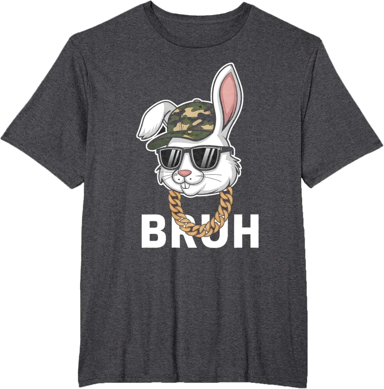 Bunny Rabbit Easter Happy Easter Bruh Mens Boys Kids T-Shirt