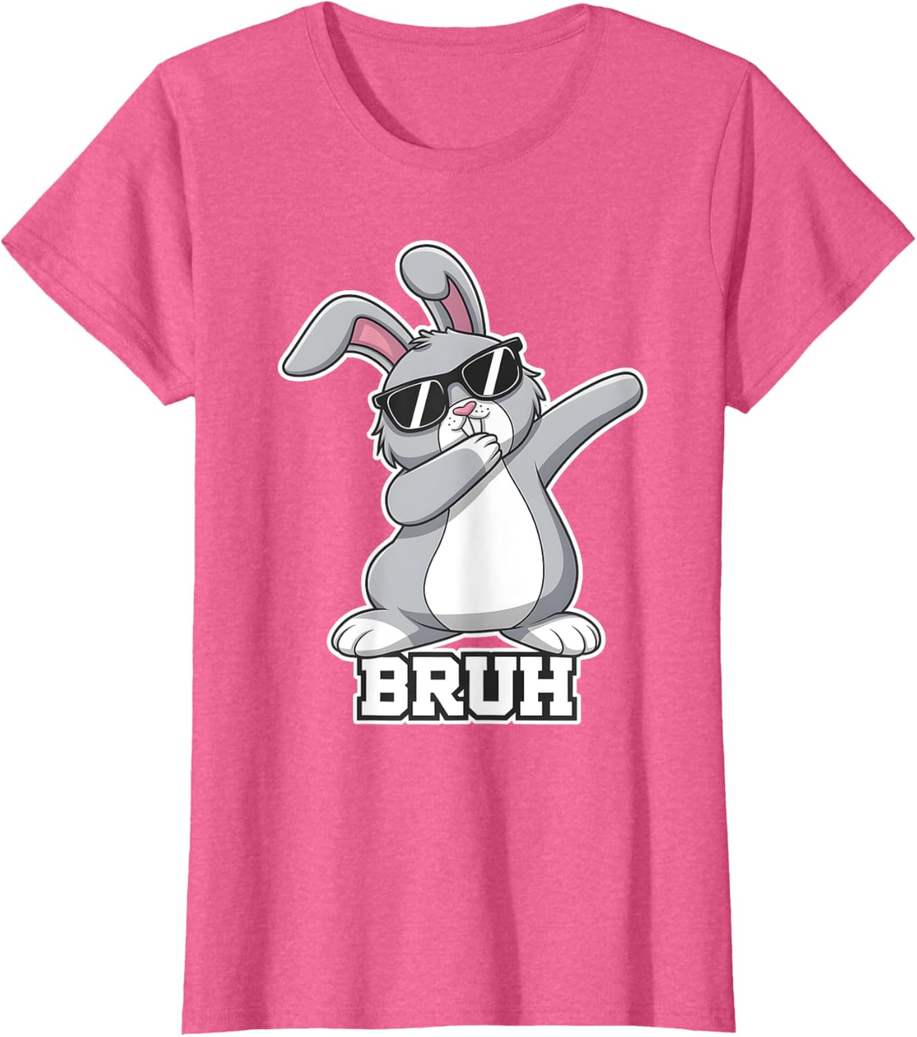 Bunny Rabbit Easter Happy Easter Bruh Mens Boys Kids T-Shirt