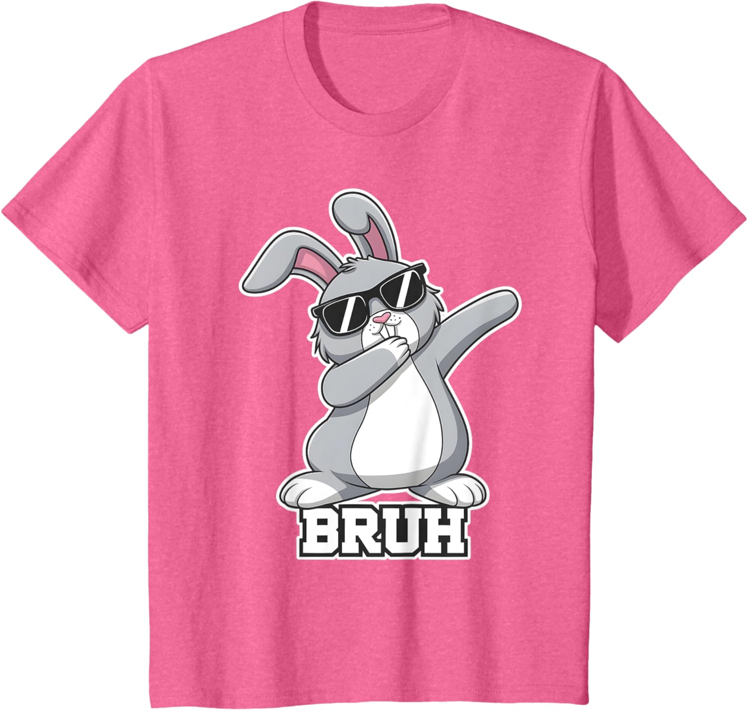 Bunny Rabbit Easter Happy Easter Bruh Mens Boys Kids T-Shirt