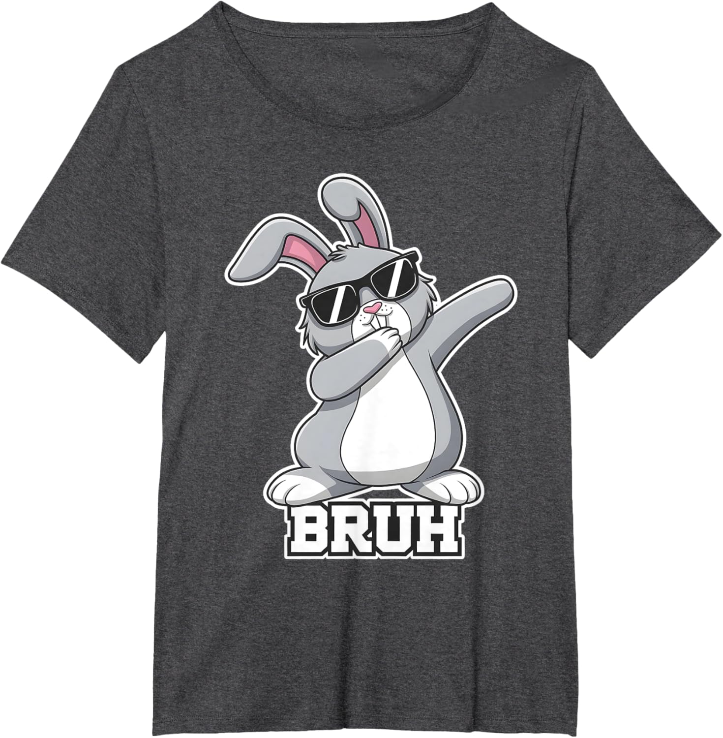 Bunny Rabbit Easter Happy Easter Bruh Mens Boys Kids T-Shirt