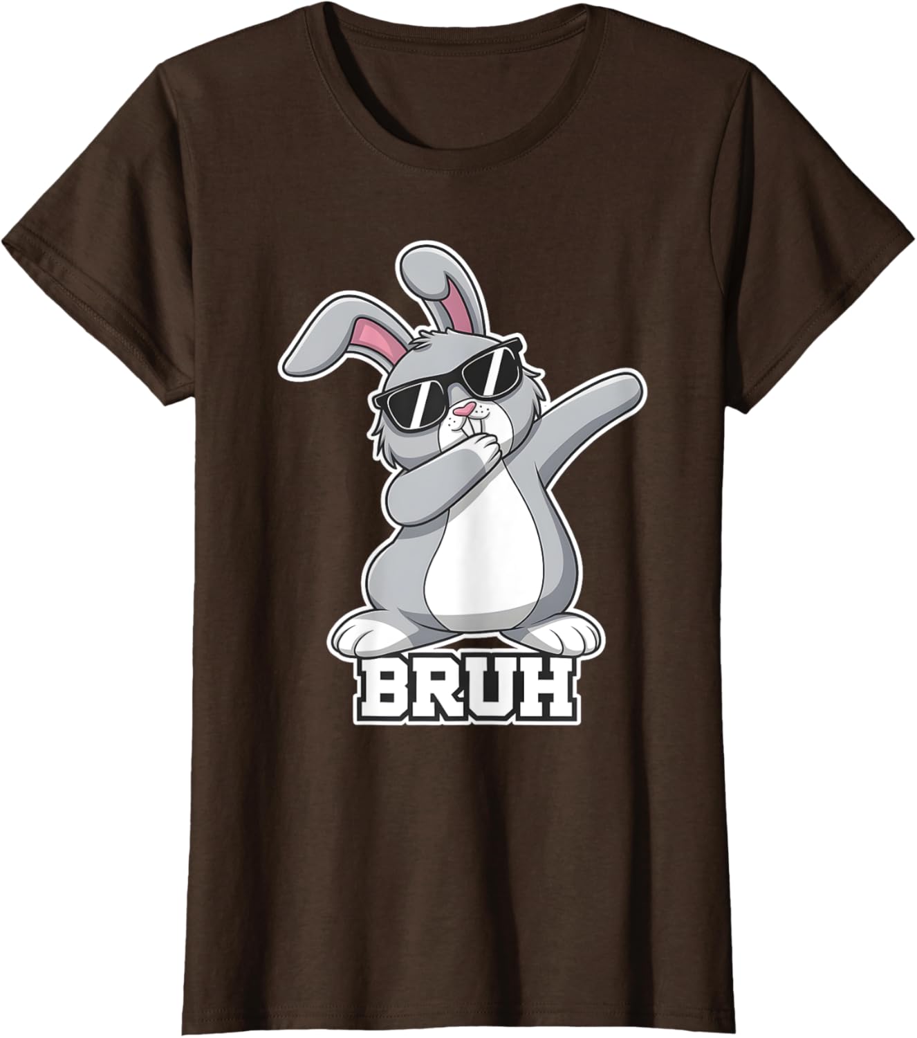 Bunny Rabbit Easter Happy Easter Bruh Mens Boys Kids T-Shirt