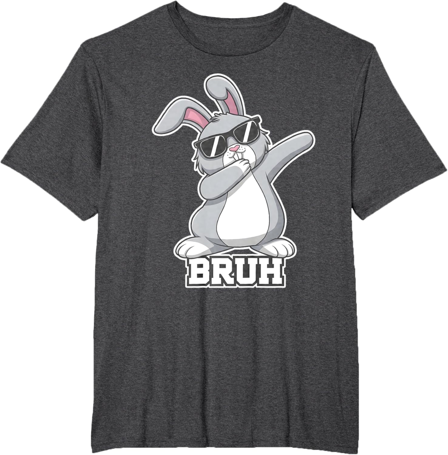 Bunny Rabbit Easter Happy Easter Bruh Mens Boys Kids T-Shirt