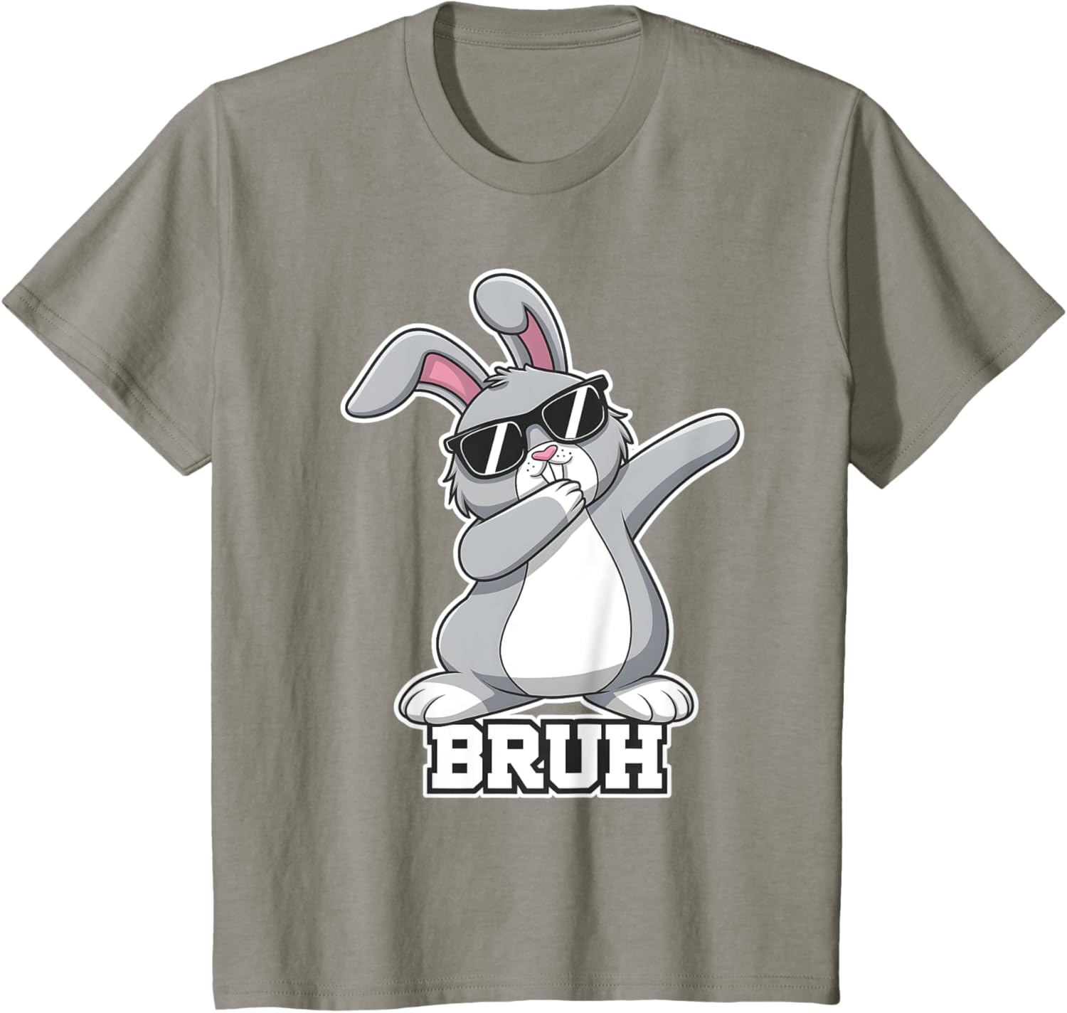 Bunny Rabbit Easter Happy Easter Bruh Mens Boys Kids T-Shirt