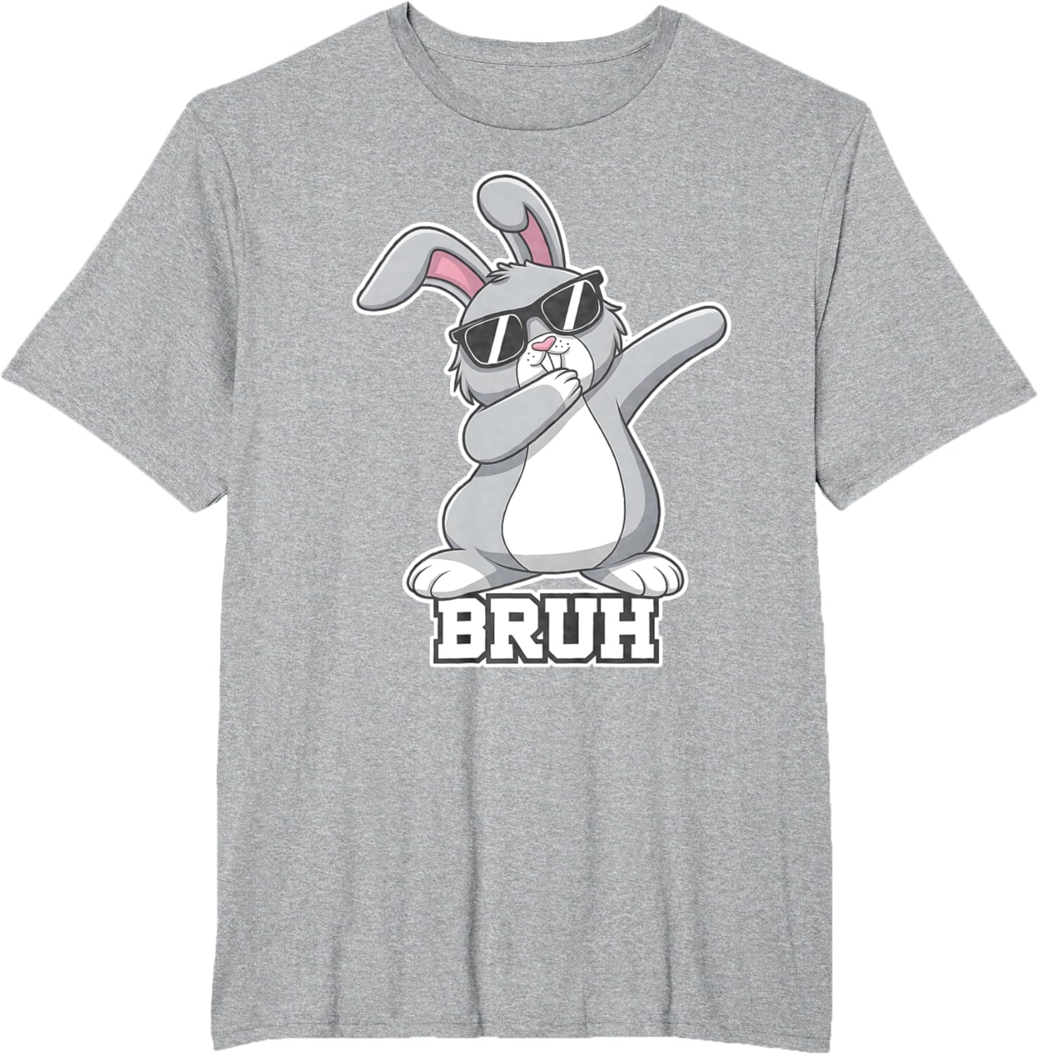 Bunny Rabbit Easter Happy Easter Bruh Mens Boys Kids T-Shirt