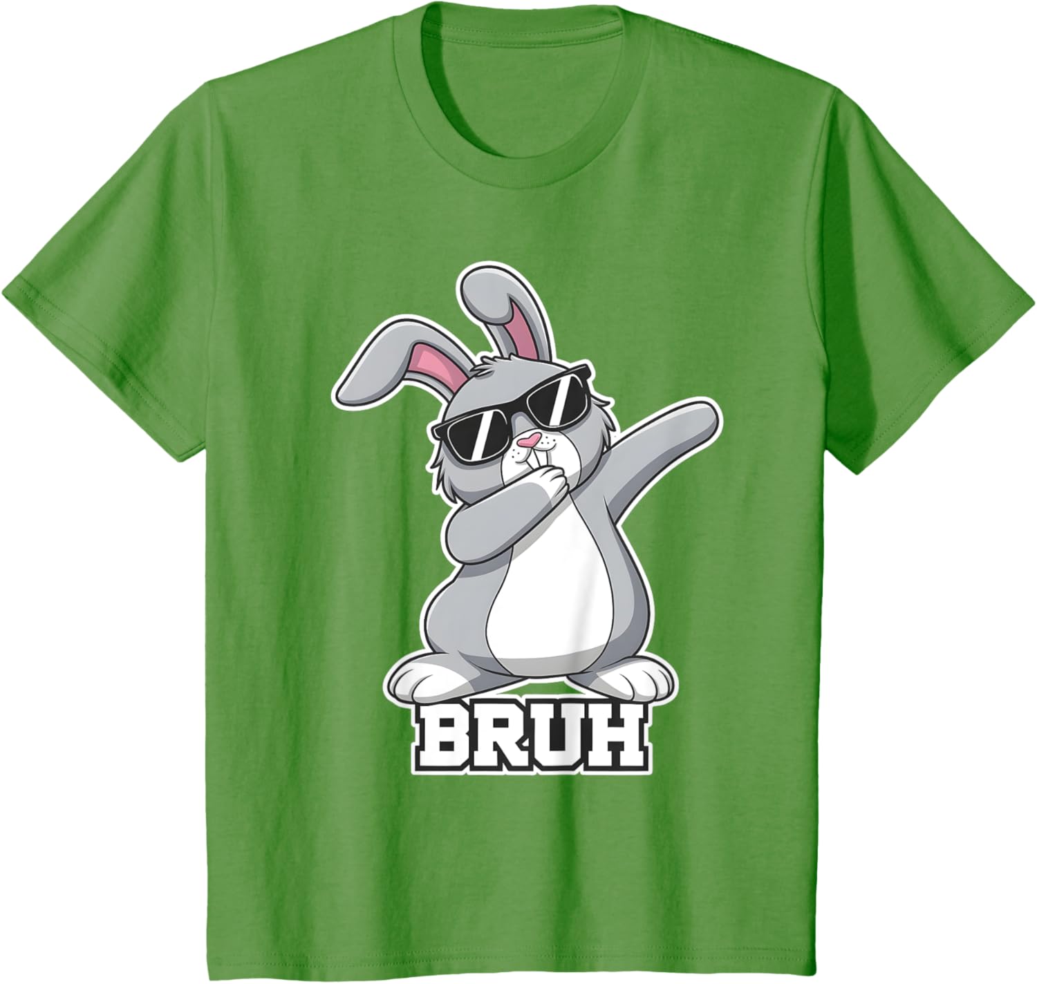 Bunny Rabbit Easter Happy Easter Bruh Mens Boys Kids T-Shirt