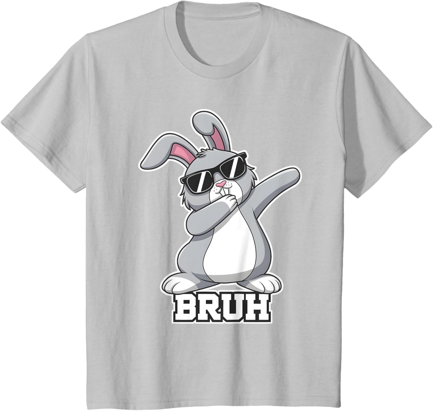 Bunny Rabbit Easter Happy Easter Bruh Mens Boys Kids T-Shirt