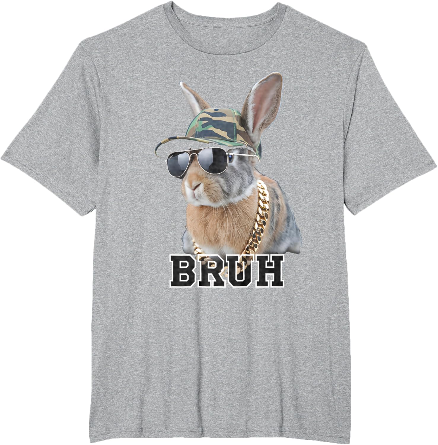 Bunny Rabbit Easter Happy Easter Bruh Mens Boys Kids T-Shirt