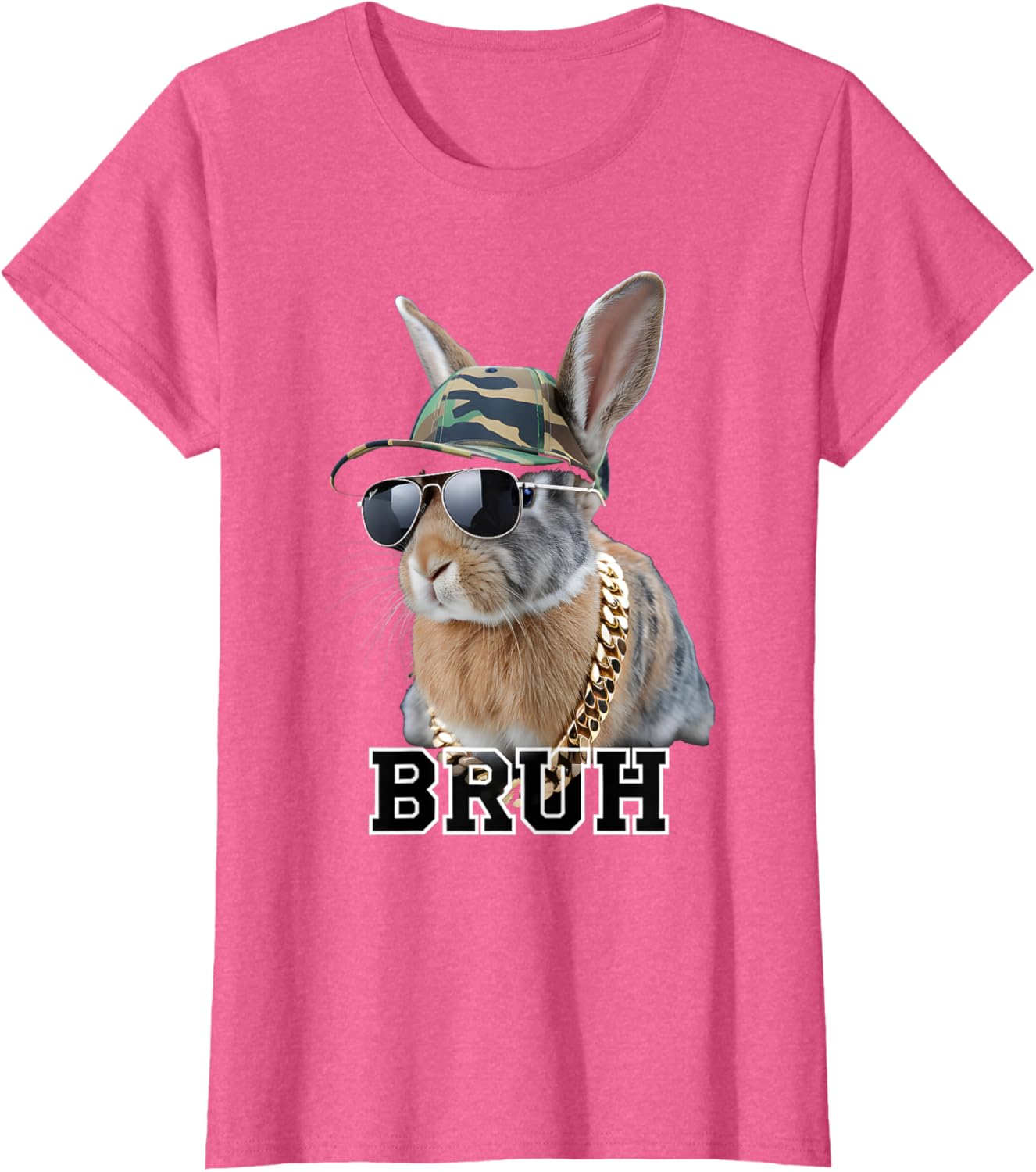 Bunny Rabbit Easter Happy Easter Bruh Mens Boys Kids T-Shirt