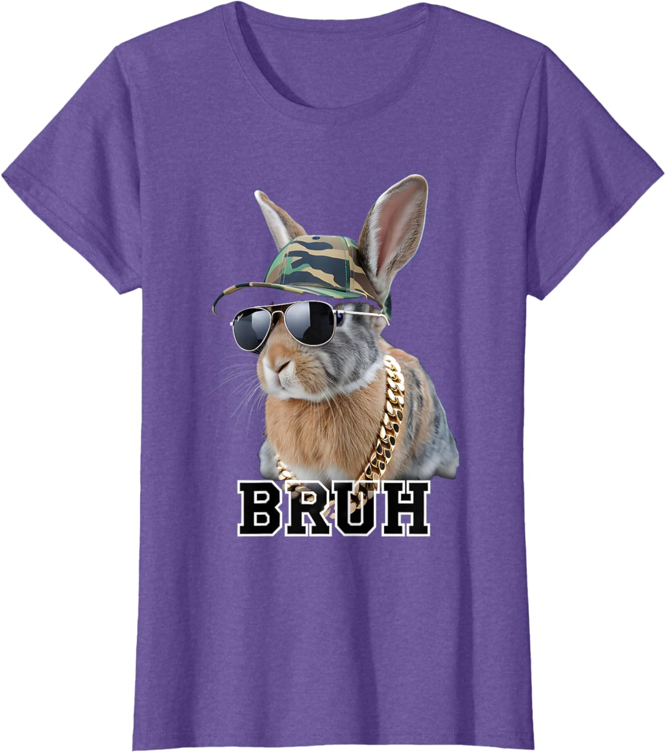 Bunny Rabbit Easter Happy Easter Bruh Mens Boys Kids T-Shirt