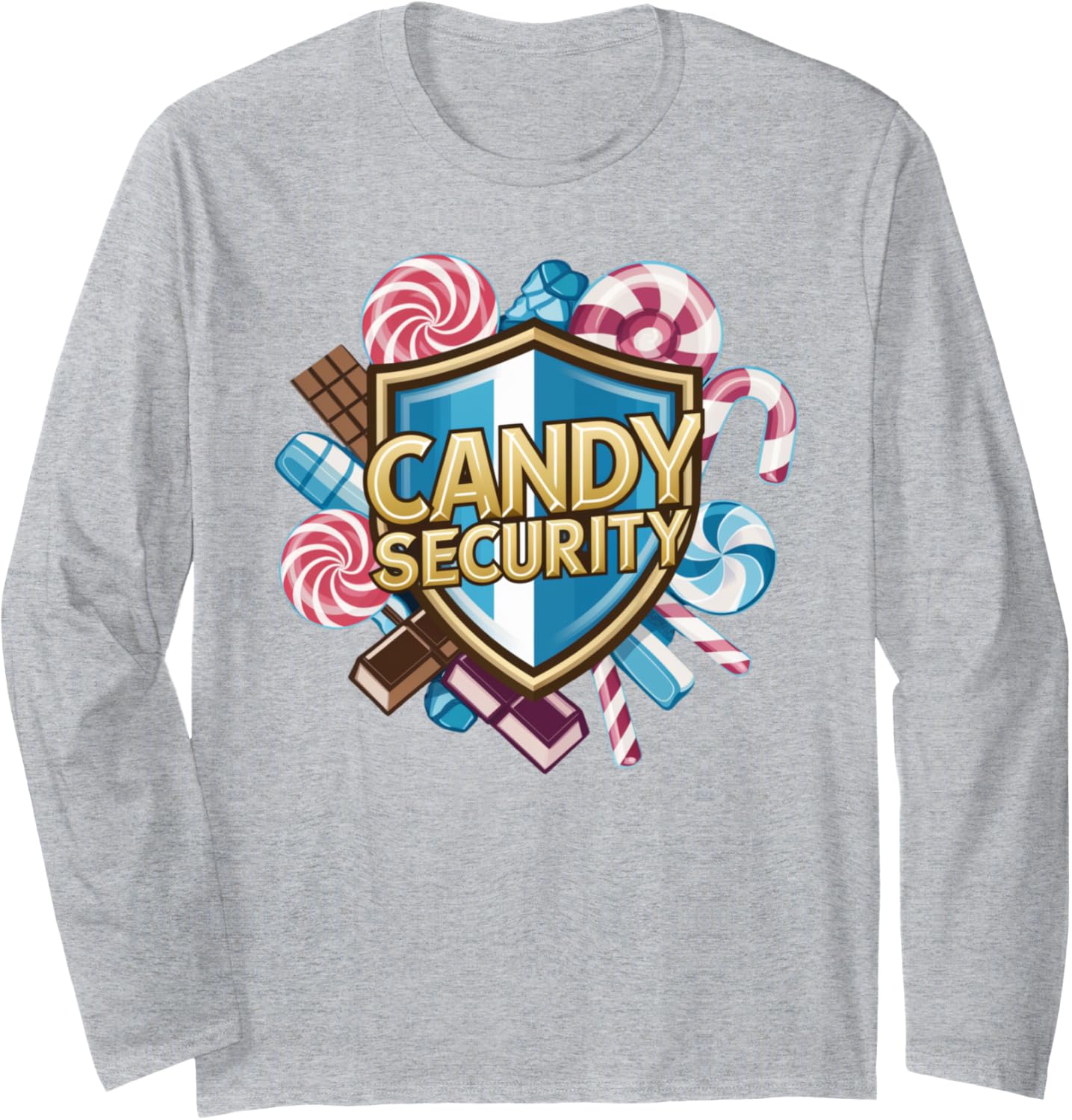 Candy Security Funny Halloween Costume Candyland Party Long Sleeve T-Shirt