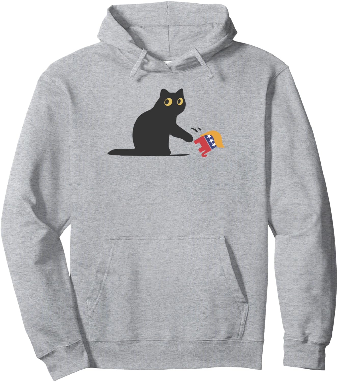 Cat Ladies For Kamala Harris Donald Trump 2024 Sarcastic Pullover Hoodie