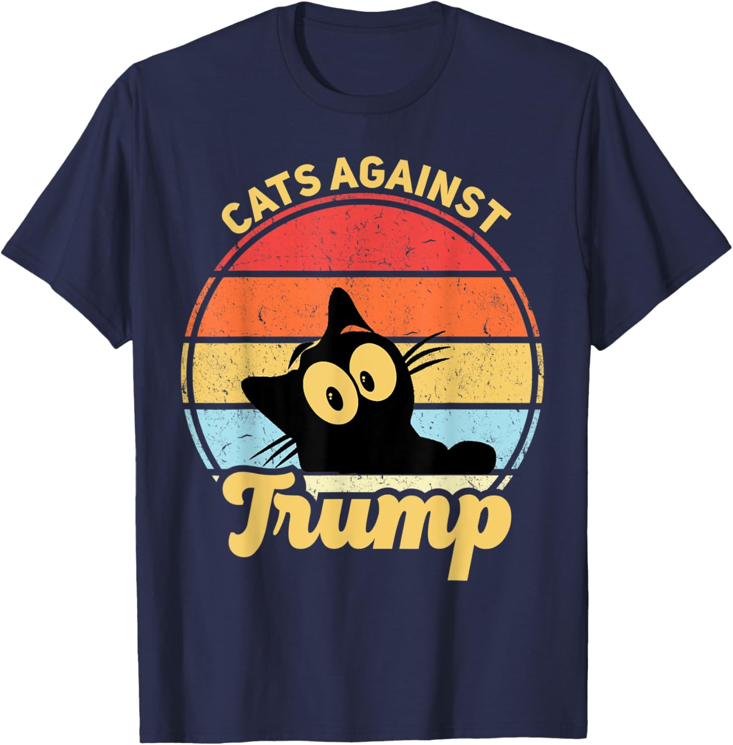 Cats Against Trump Funny Anti Trump 2020 Election Funny Cat T-Shirt