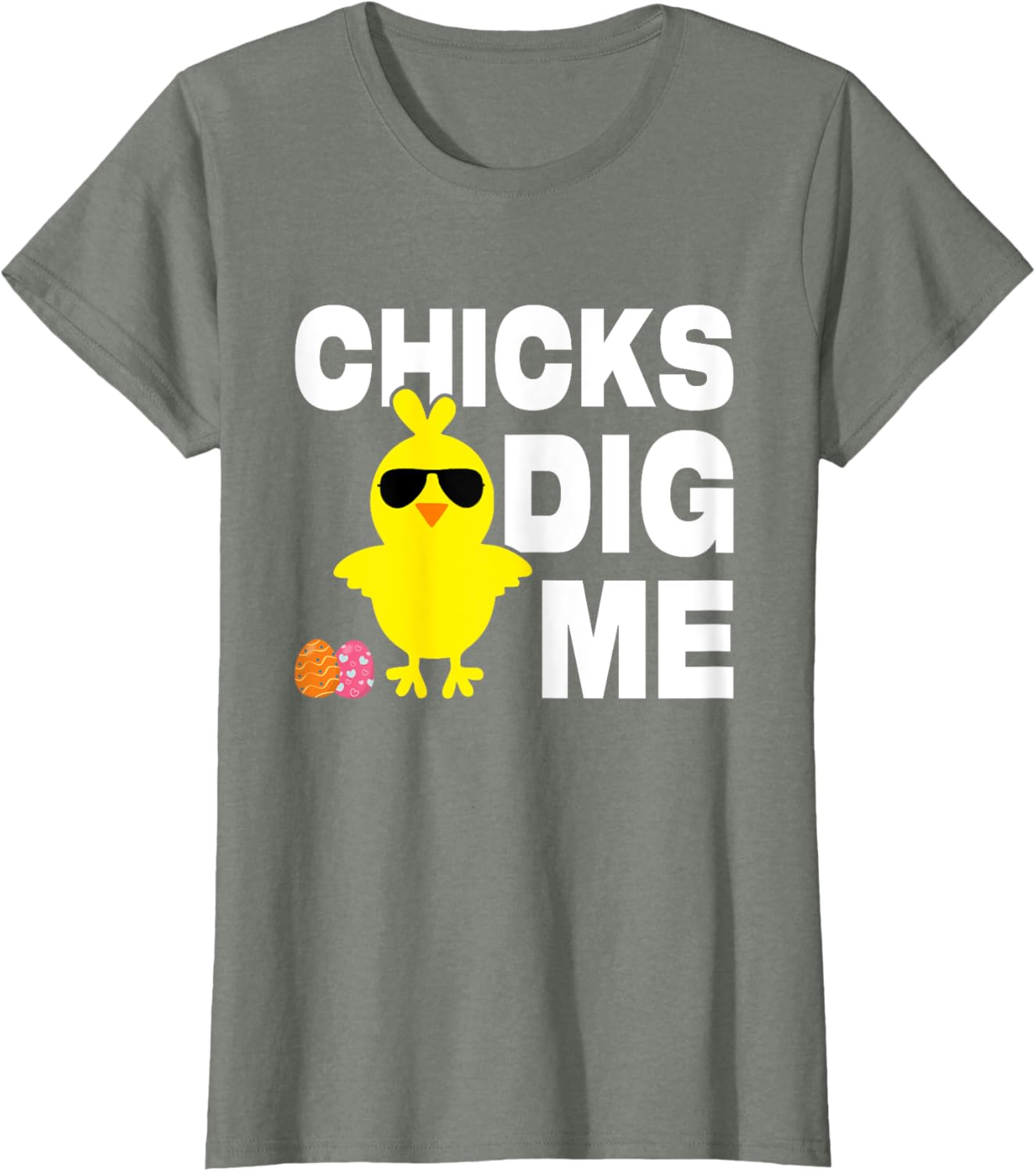 Chick Dig Me Men Boys Funny Easter Egg Hunt T-Shirt