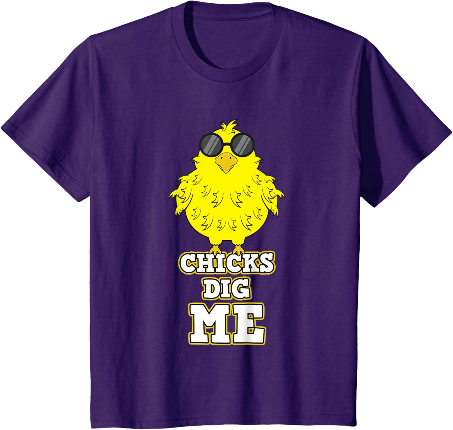 Chicks Dig Me Chicken Sunglasses Easter Basket Rooster Hen T-Shirt