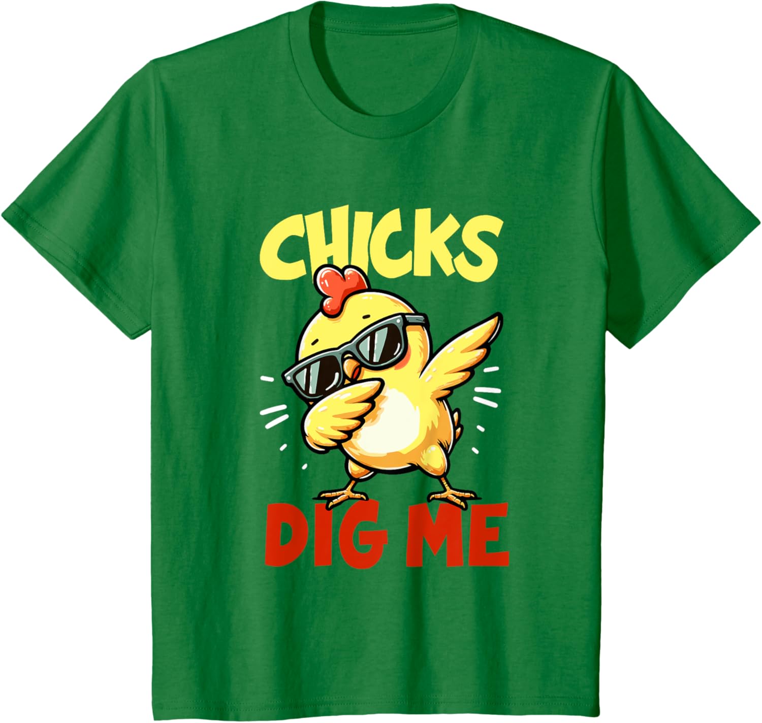 Chicks Dig Me Easter dabbing Easter Girls Boys Kids Toddlers T-Shirt