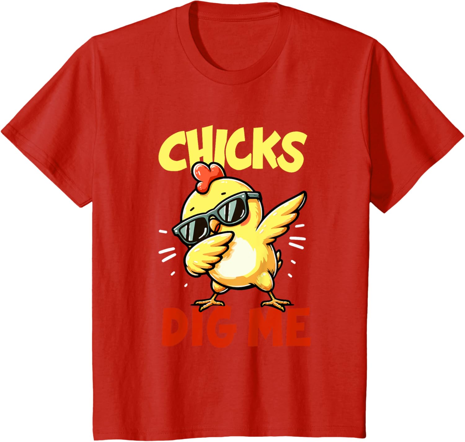 Chicks Dig Me Easter dabbing Easter Girls Boys Kids Toddlers T-Shirt