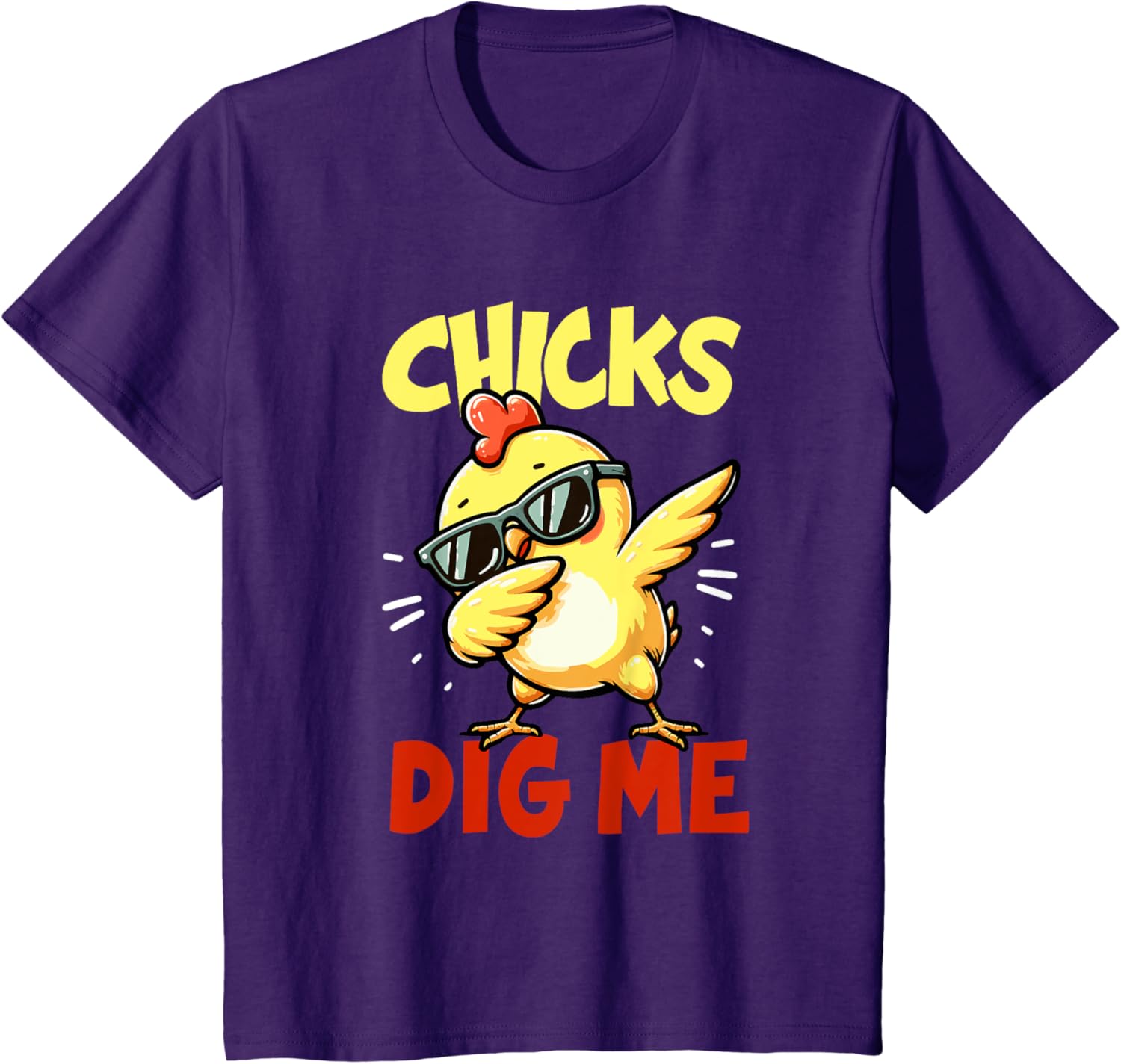 Chicks Dig Me Easter dabbing Easter Girls Boys Kids Toddlers T-Shirt