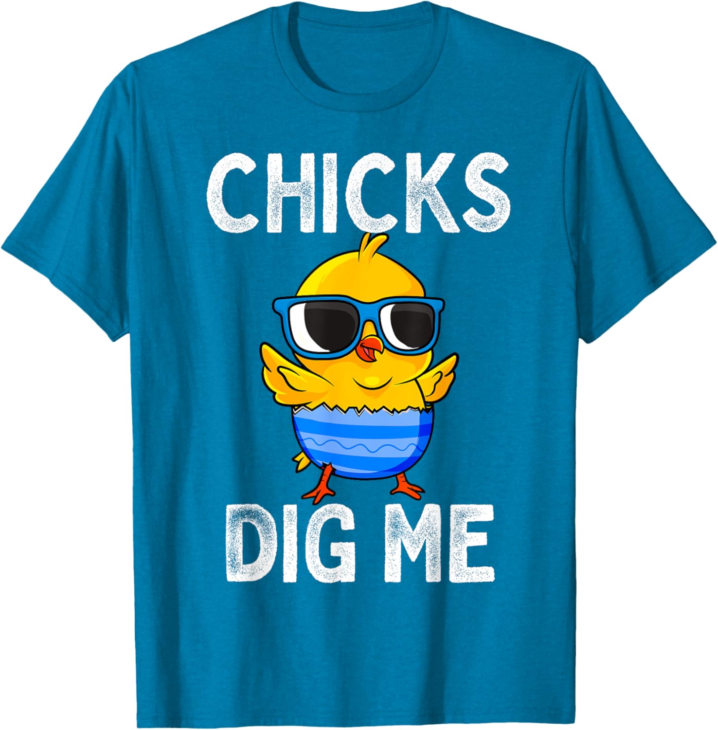 Chicks Dig Me Easter Egg Funny Cute Baby Chicken Kids Boys T-Shirt