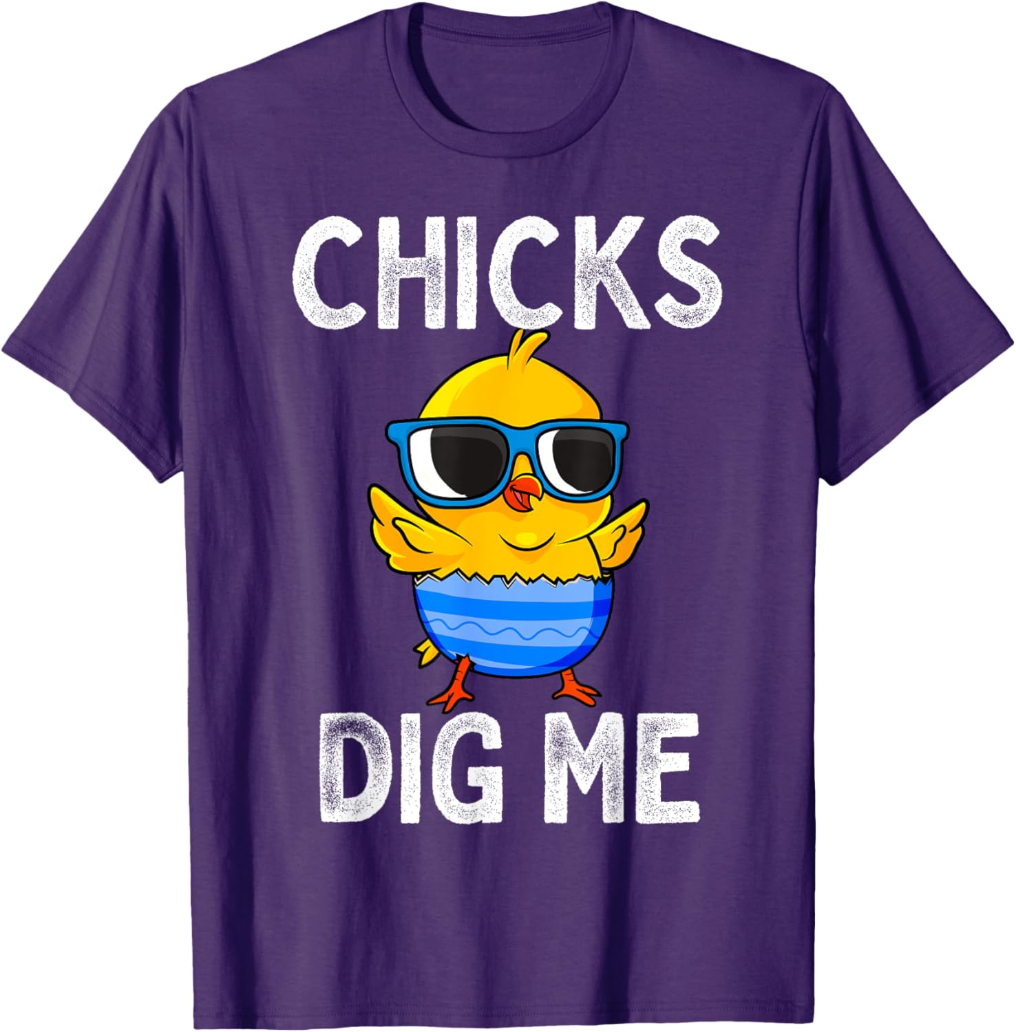 Chicks Dig Me Easter Egg Funny Cute Baby Chicken Kids Boys T-Shirt