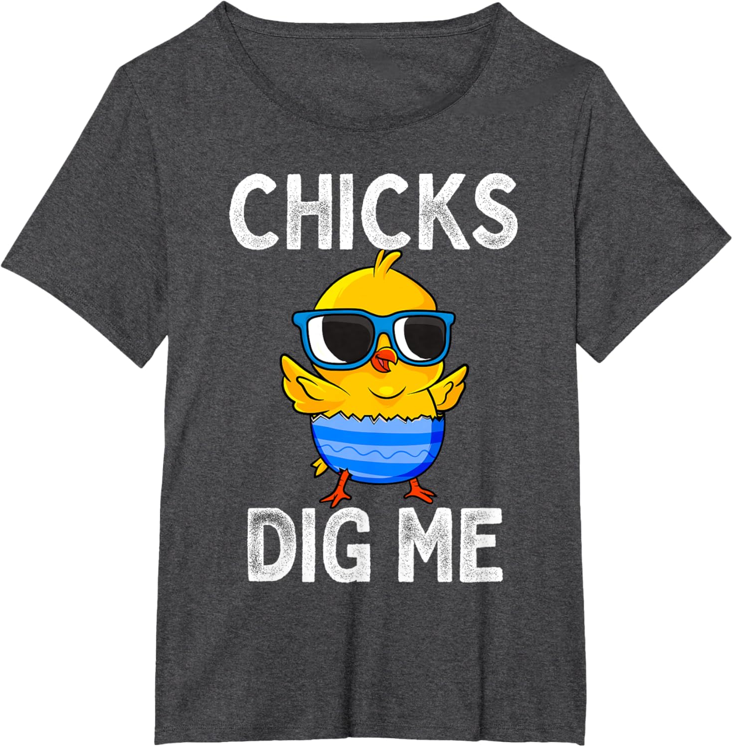 Chicks Dig Me Easter Egg Funny Cute Baby Chicken Kids Boys T-Shirt