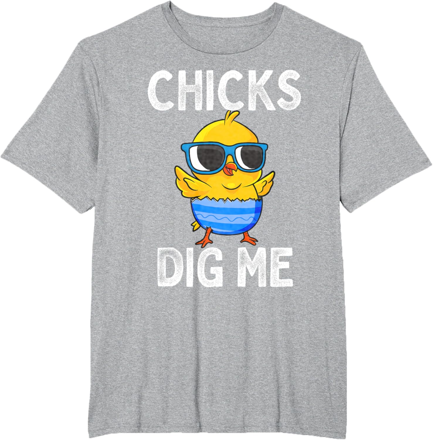 Chicks Dig Me Easter Egg Funny Cute Baby Chicken Kids Boys T-Shirt