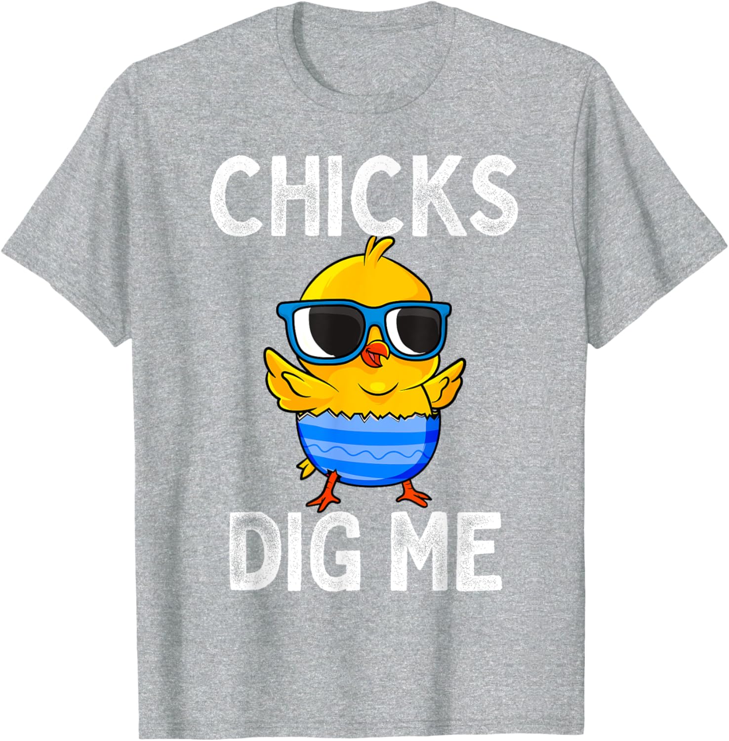 Chicks Dig Me Easter Egg Funny Cute Baby Chicken Kids Boys T-Shirt