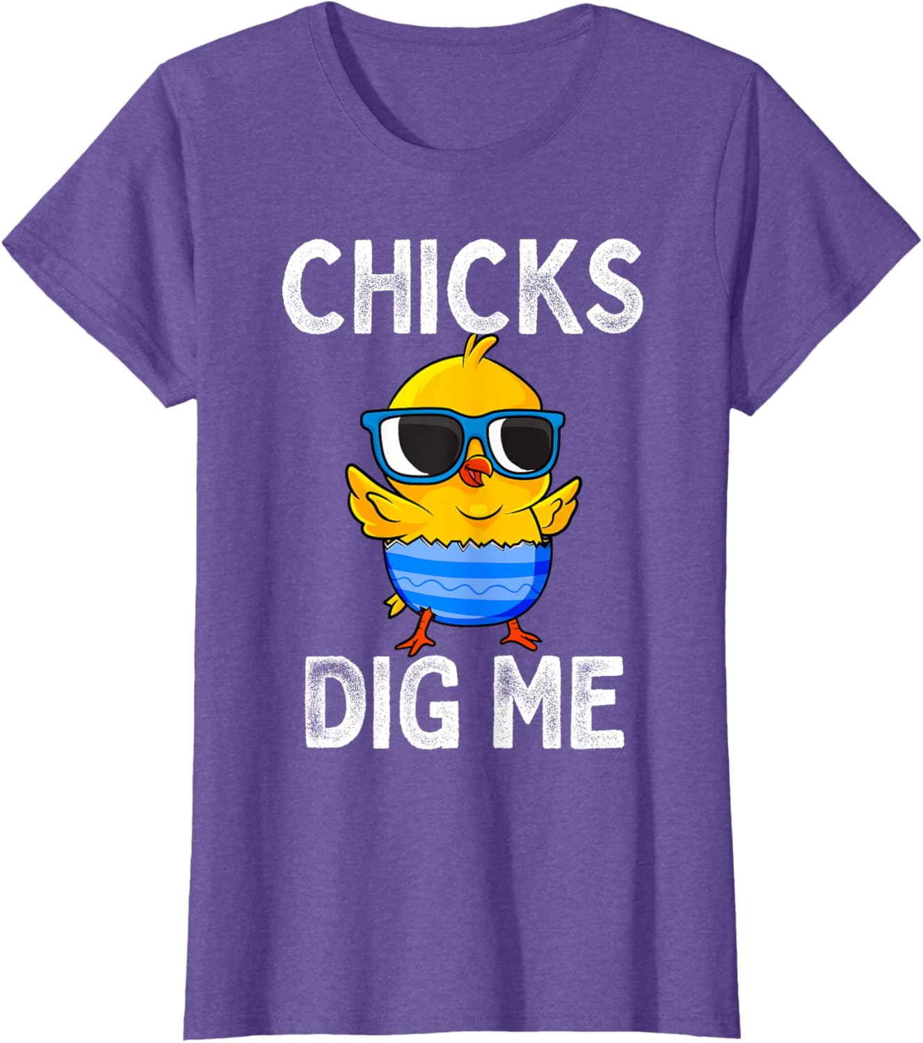 Chicks Dig Me Easter Egg Funny Cute Baby Chicken Kids Boys T-Shirt