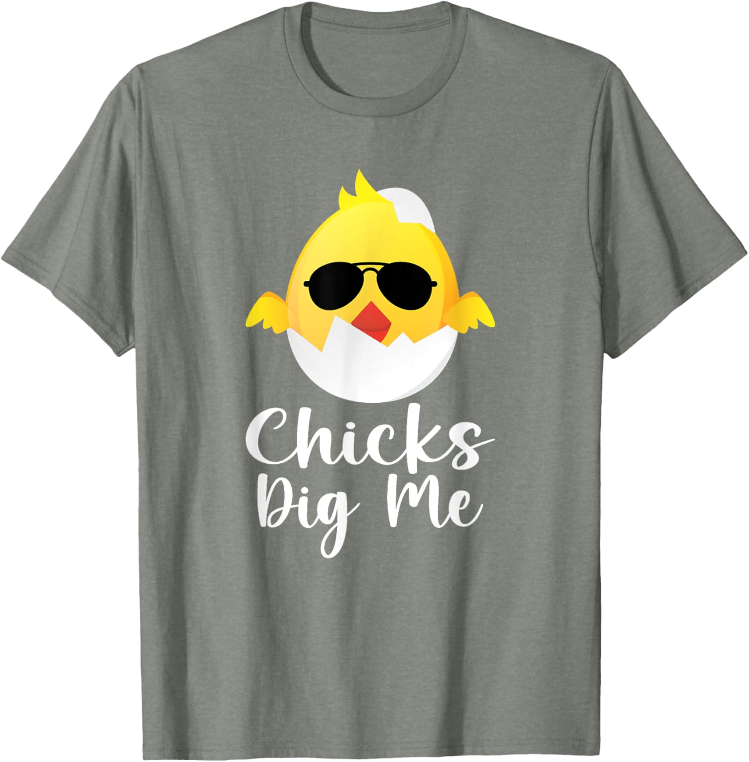 Chicks Dig Me Easter Funny Egg Easter kids boys girls T-Shirt