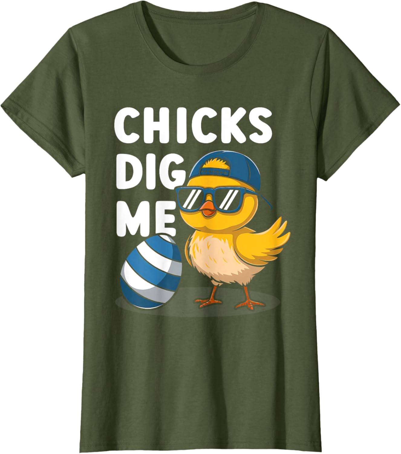 Chicks Dig Me Easter Toddler Boys Men Happy Easter Funny Kid T-Shirt