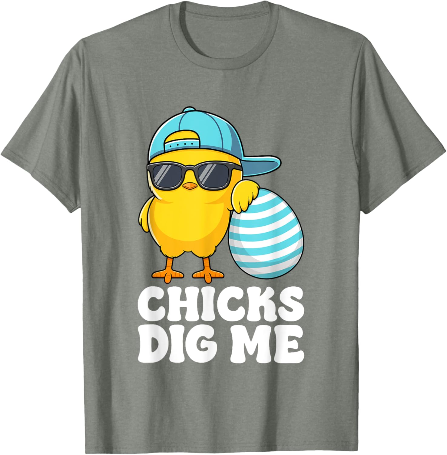 Chicks Dig Me Easter Toddler Boys Men Happy Easter Funny T-Shirt