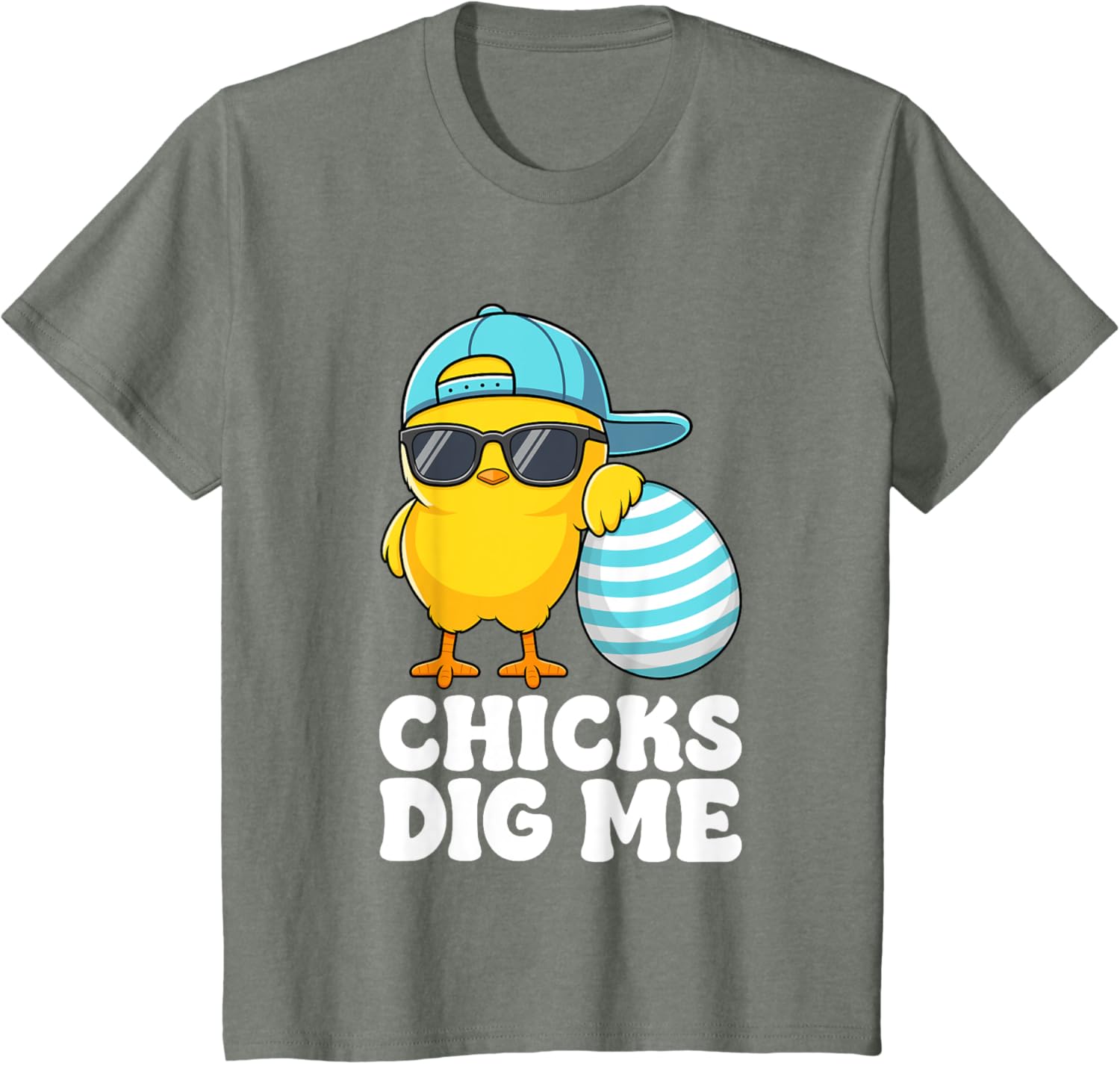 Chicks Dig Me Easter Toddler Boys Men Happy Easter Funny T-Shirt