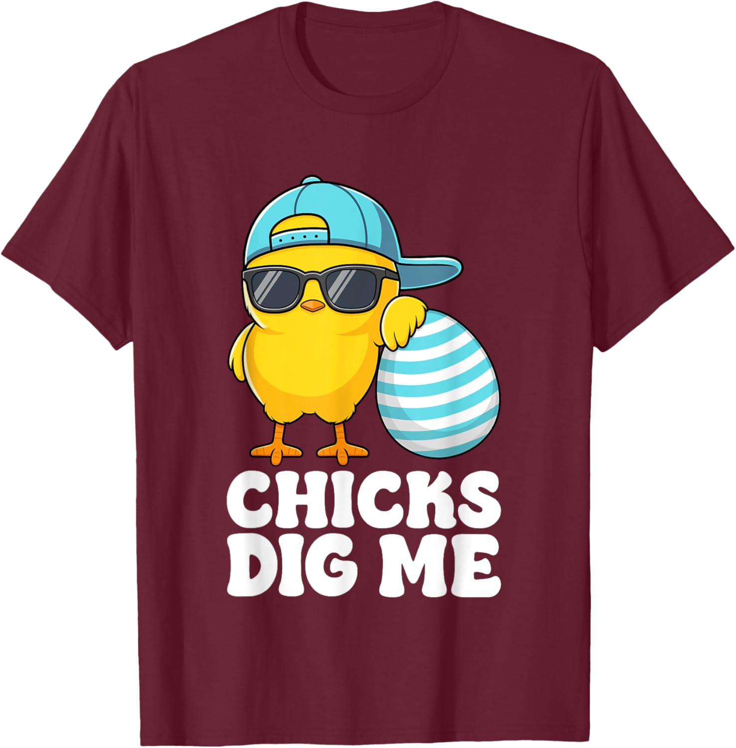 Chicks Dig Me Easter Toddler Boys Men Happy Easter Funny T-Shirt