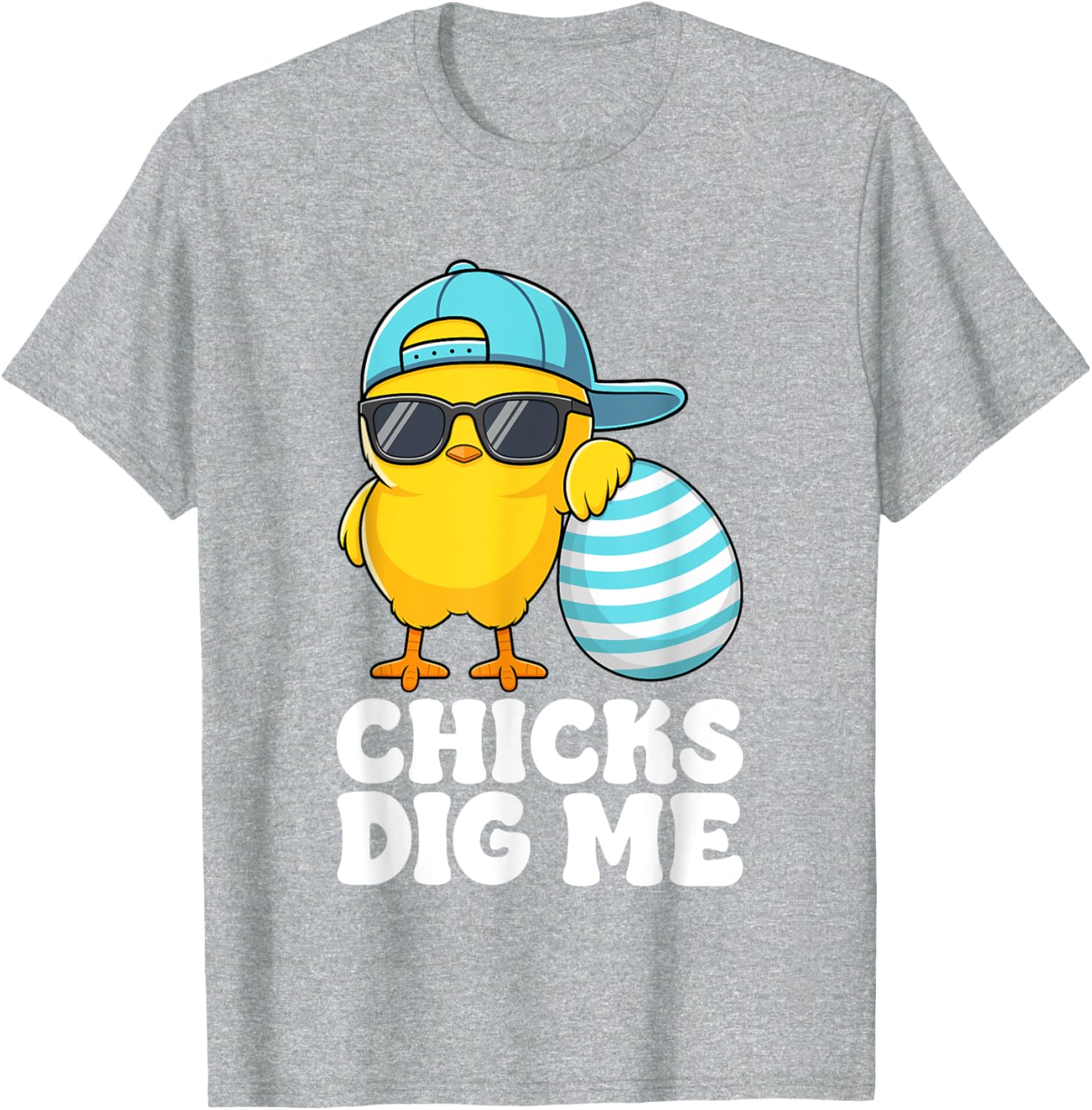 Chicks Dig Me Easter Toddler Boys Men Happy Easter Funny T-Shirt