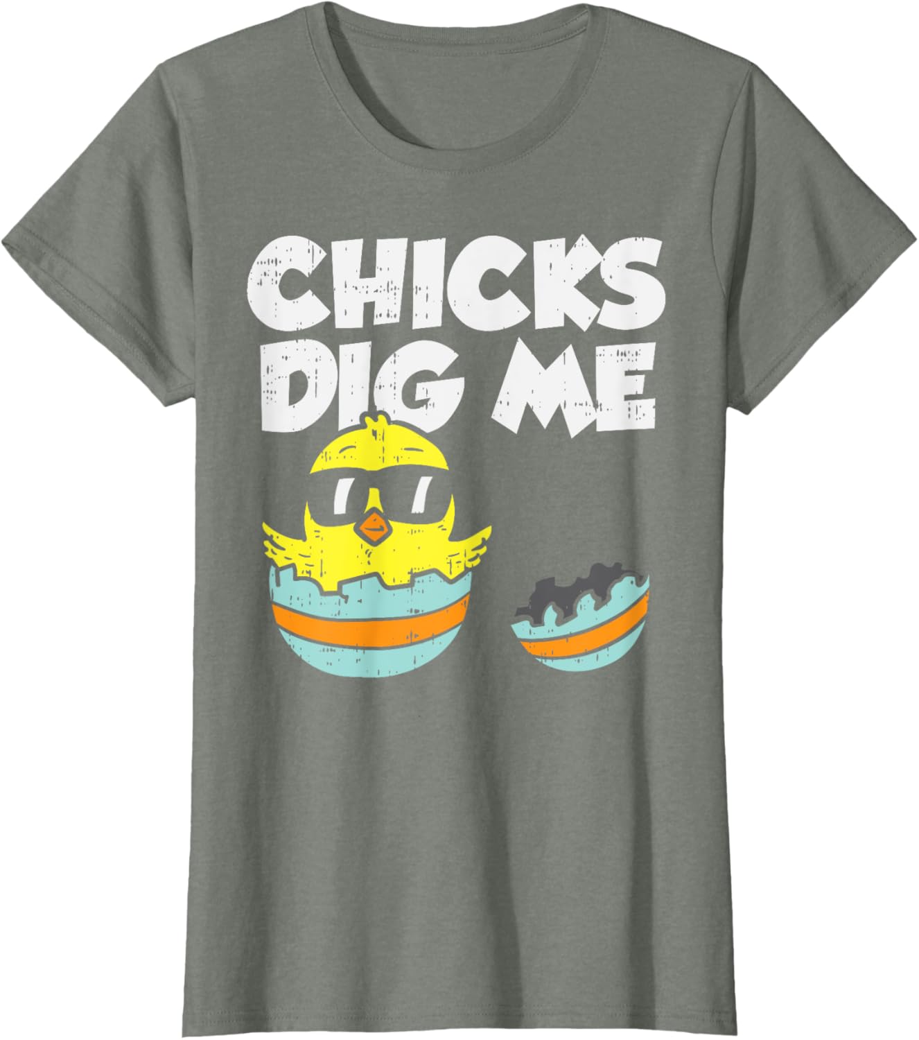 Chicks Dig Me Egg Cool Easter Baby Boy Toddler Gift T-Shirt