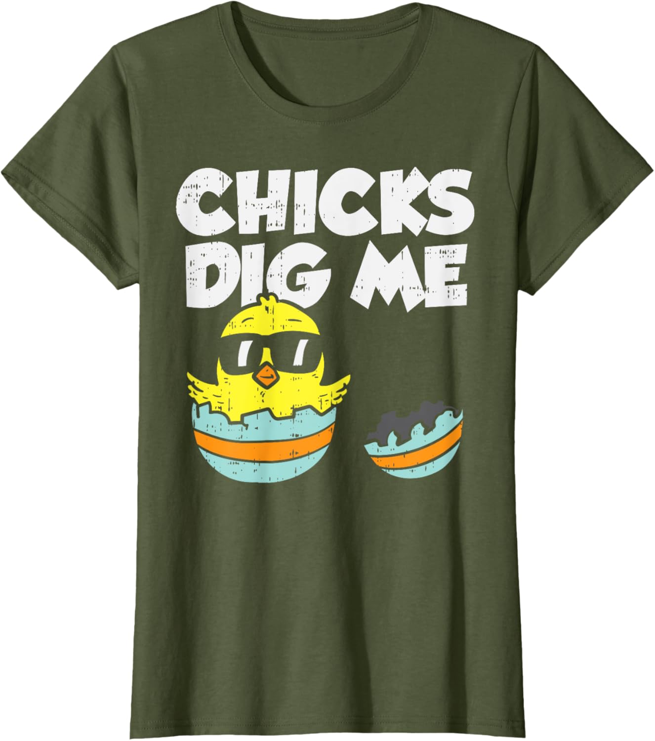 Chicks Dig Me Egg Cool Easter Baby Boy Toddler Gift T-Shirt