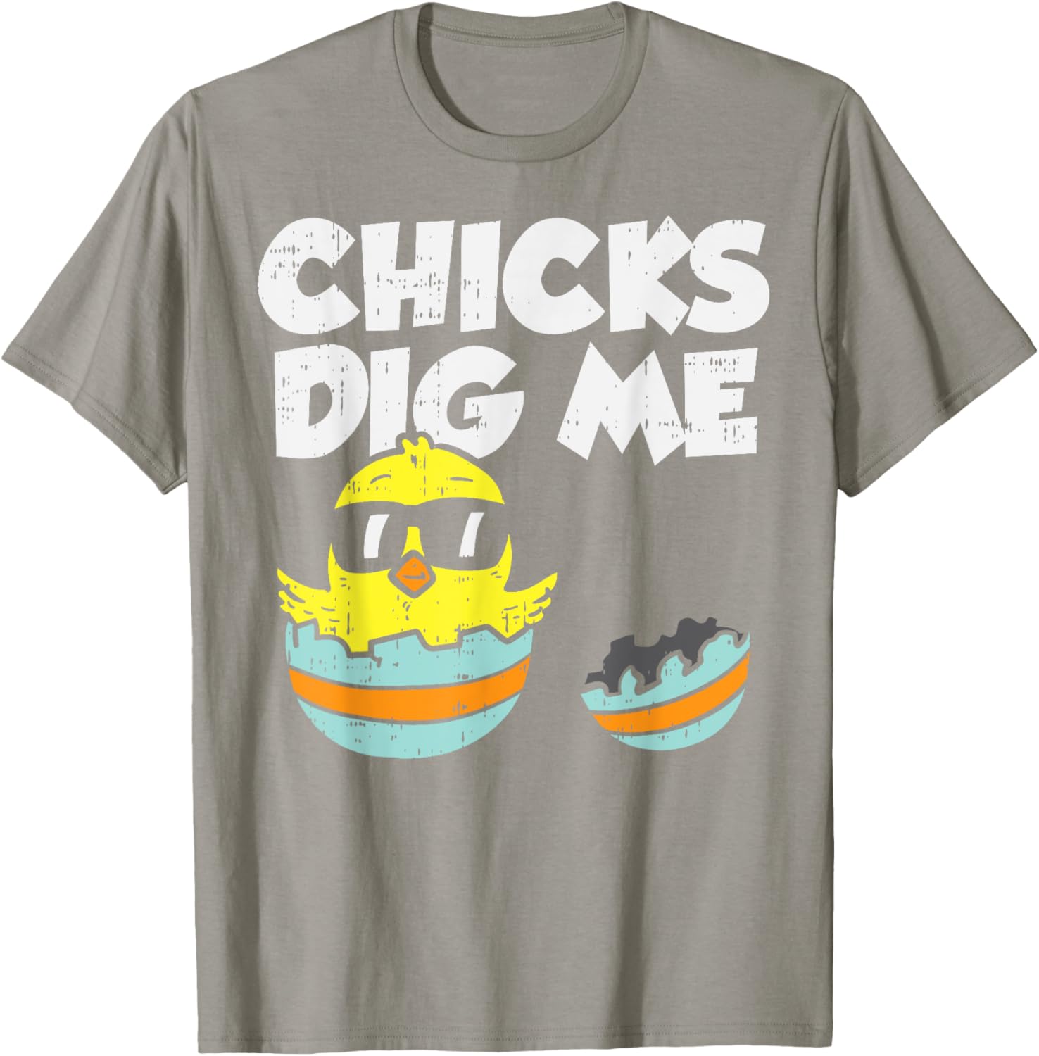 Chicks Dig Me Egg Cool Easter Baby Boy Toddler Gift T-Shirt