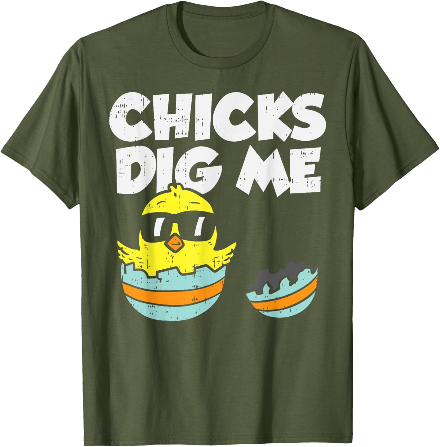 Chicks Dig Me Egg Cool Easter Baby Boy Toddler Gift T-Shirt